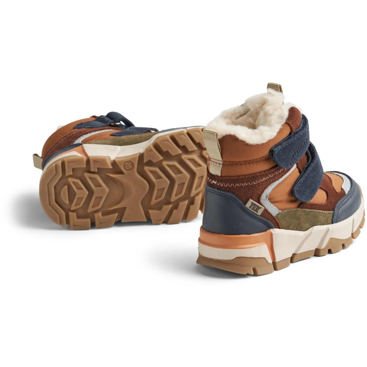 Wheat Navy Bootie Lucka Tex Snow Gear Snow Adventure