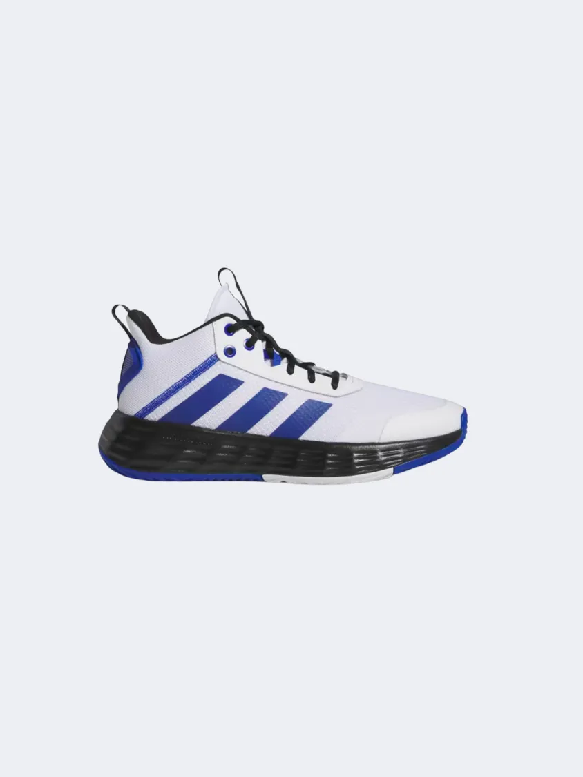 Adidas Ownthegame 2.0 Men Basketball Shoes White/Blue/Black FlexibleMaterial
