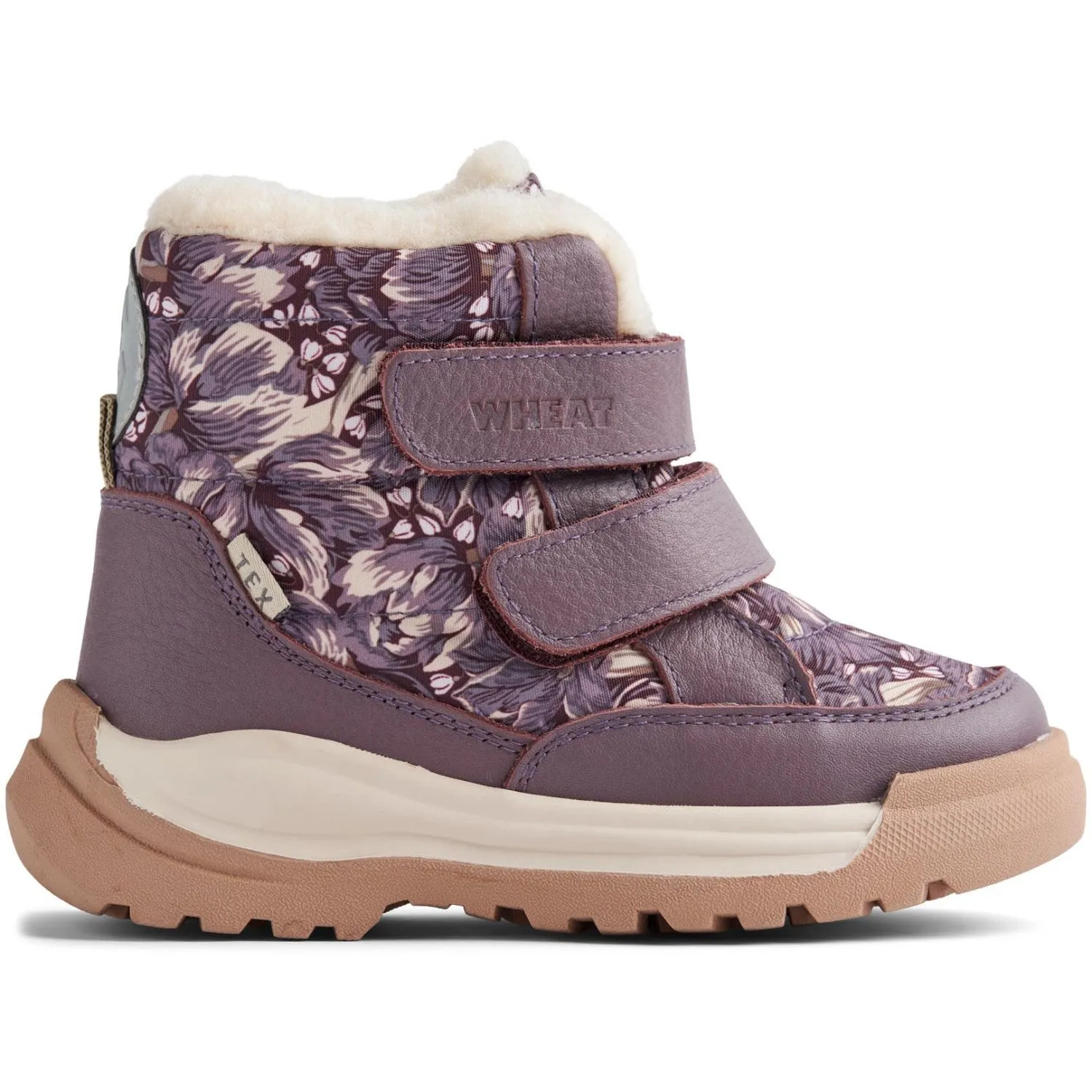 Snow Safety Boots Wheat Purple Tulips Winterboot Millas Tex