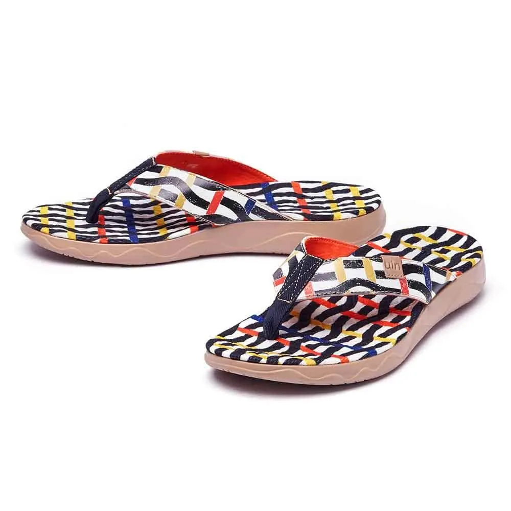 Weaving Line Men Majorca Flip Flops Easy Garden Look