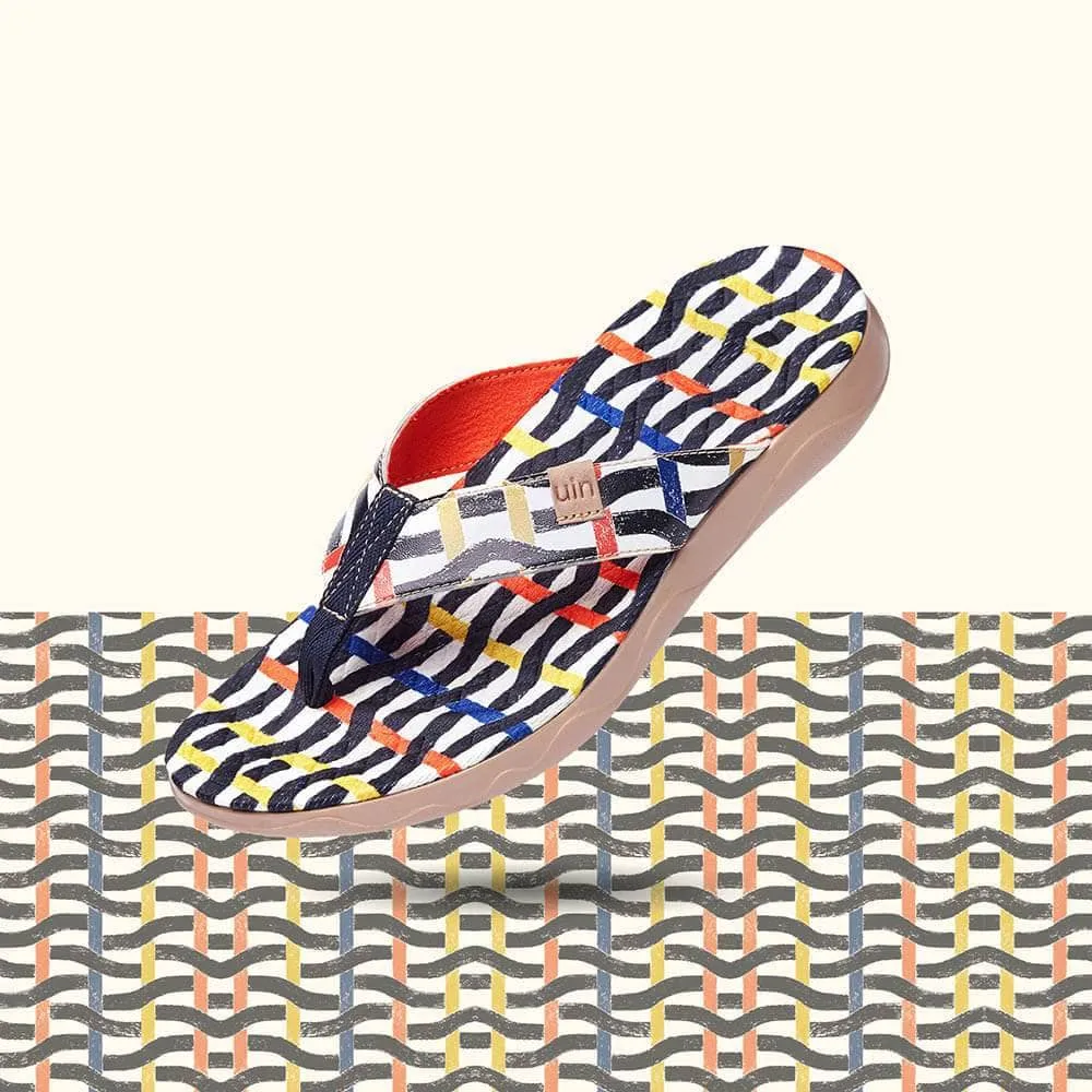 Weaving Line Men Majorca Flip Flops Easy Beach Walk