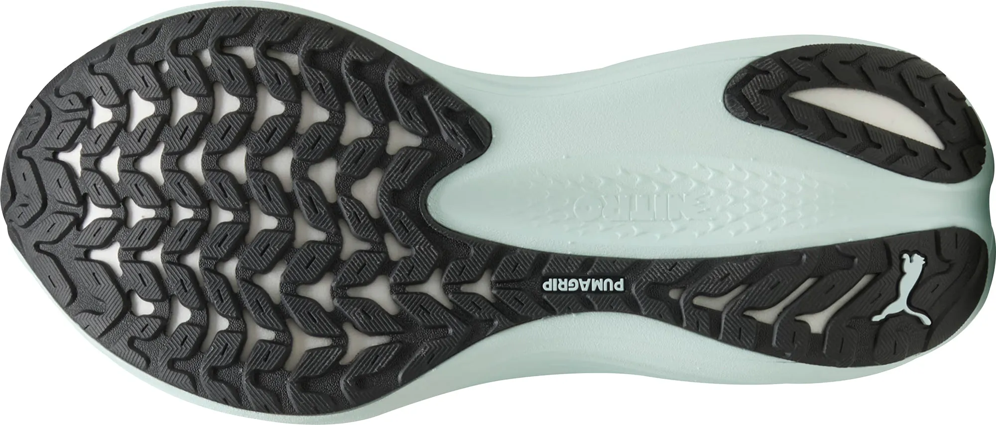 Puma MagMax Nitro Mens Running Shoes - Green Elastic Sling Jungle Path