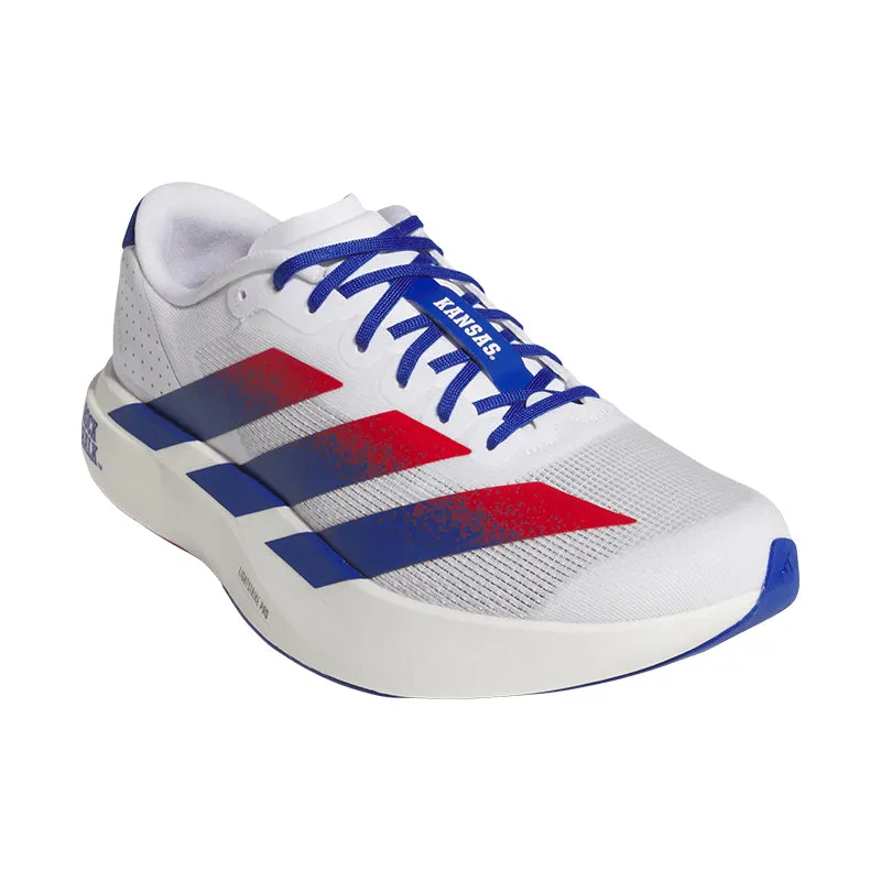 Men's Adizero EVO SL Kansas White/Blue/Crimson Low Profile Weekend Trip