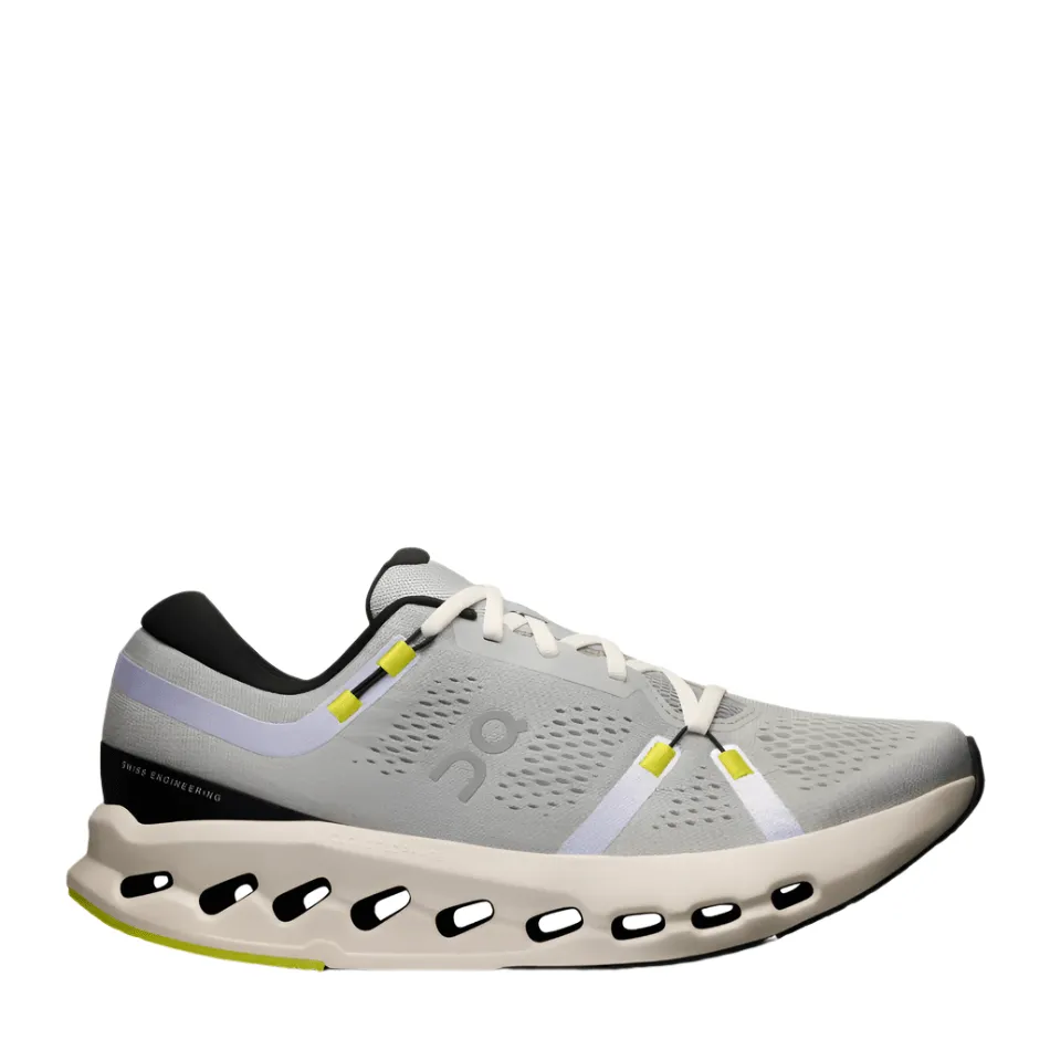 On Men's Cloudsurfer 2 Running Shoes in Glacier/Ivory SS25 Foot - Friendly