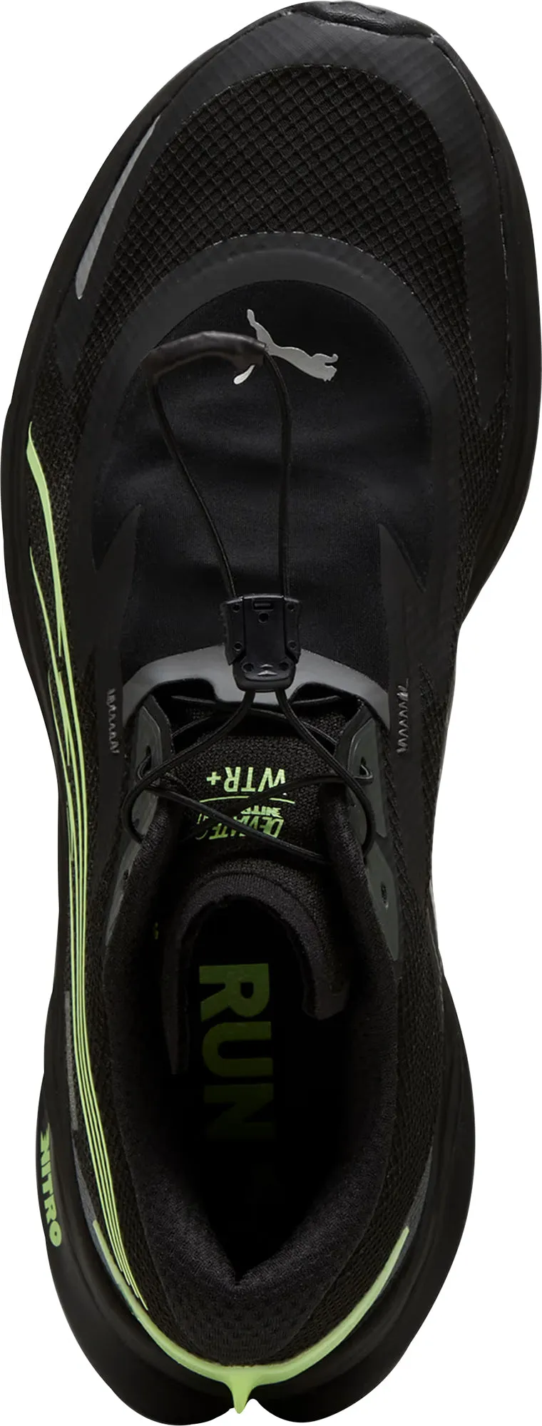 Puma Deviate Nitro 3 WTR  Mens Running Shoes - Black Waterproof Daily Walk Zen Step