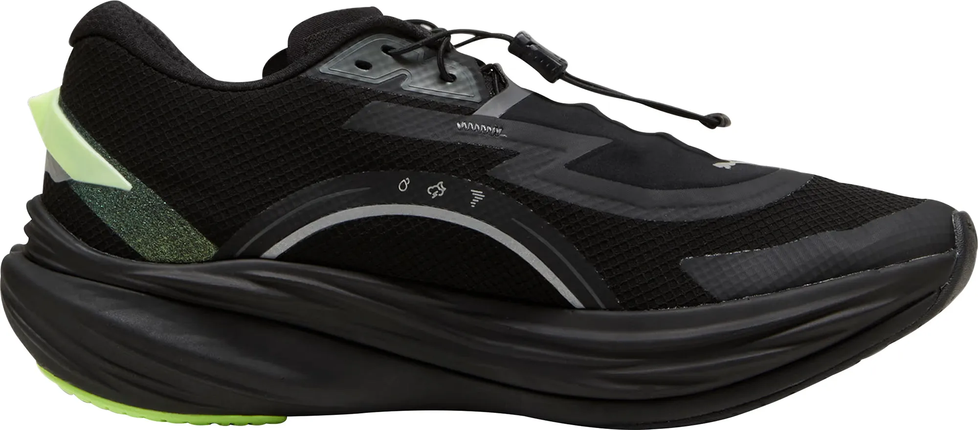 Rapid pace Rain Guard Puma Deviate Nitro 3 WTR  Mens Running Shoes - Black