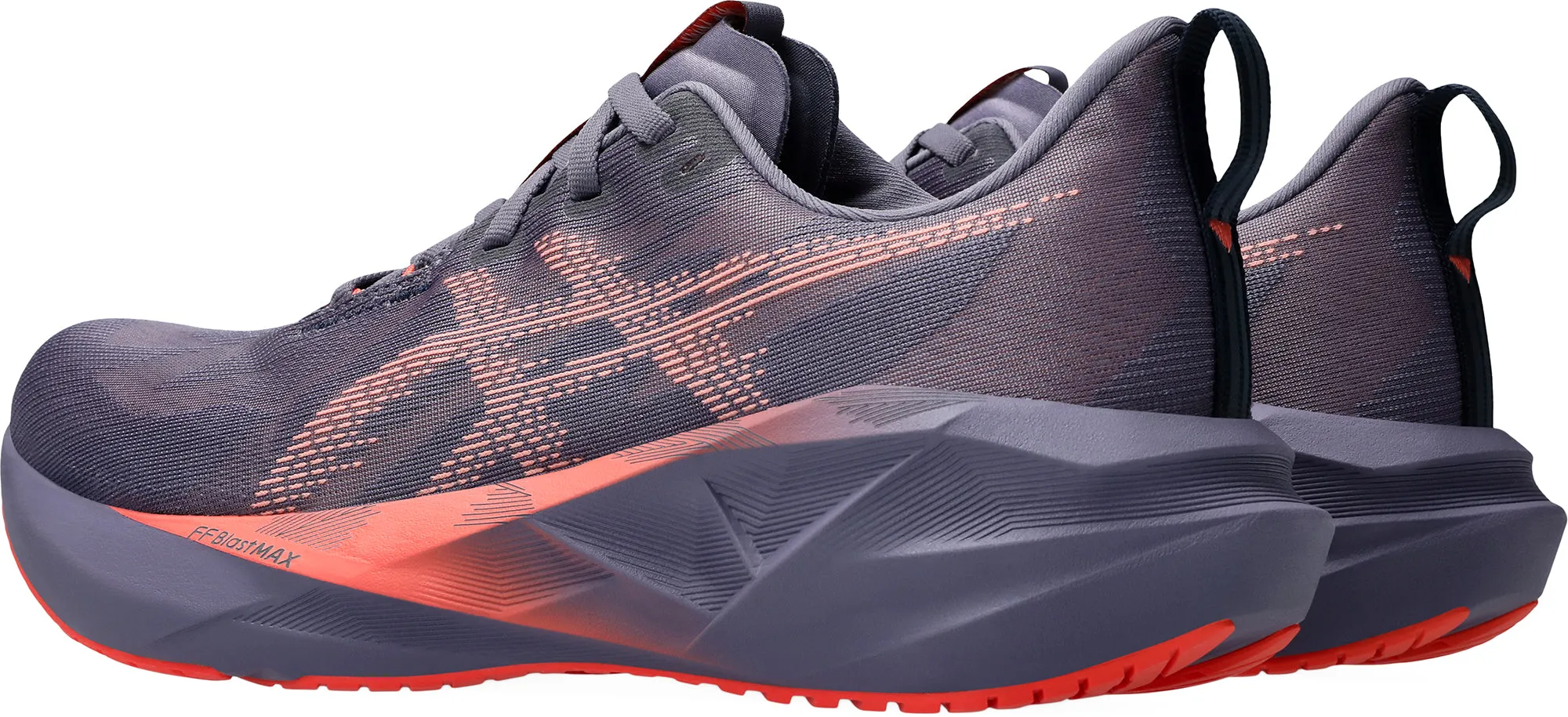Strong Step Everywhere Fit Asics NovaBlast 5 Mens Running Shoes - Purple