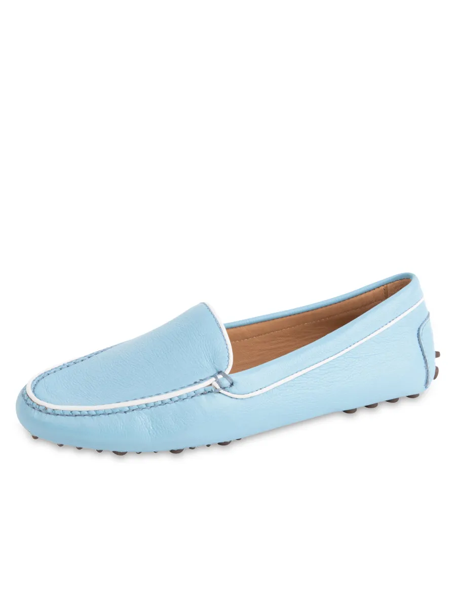 Jill Piped Driving Moccasin Padded collar Global Cool