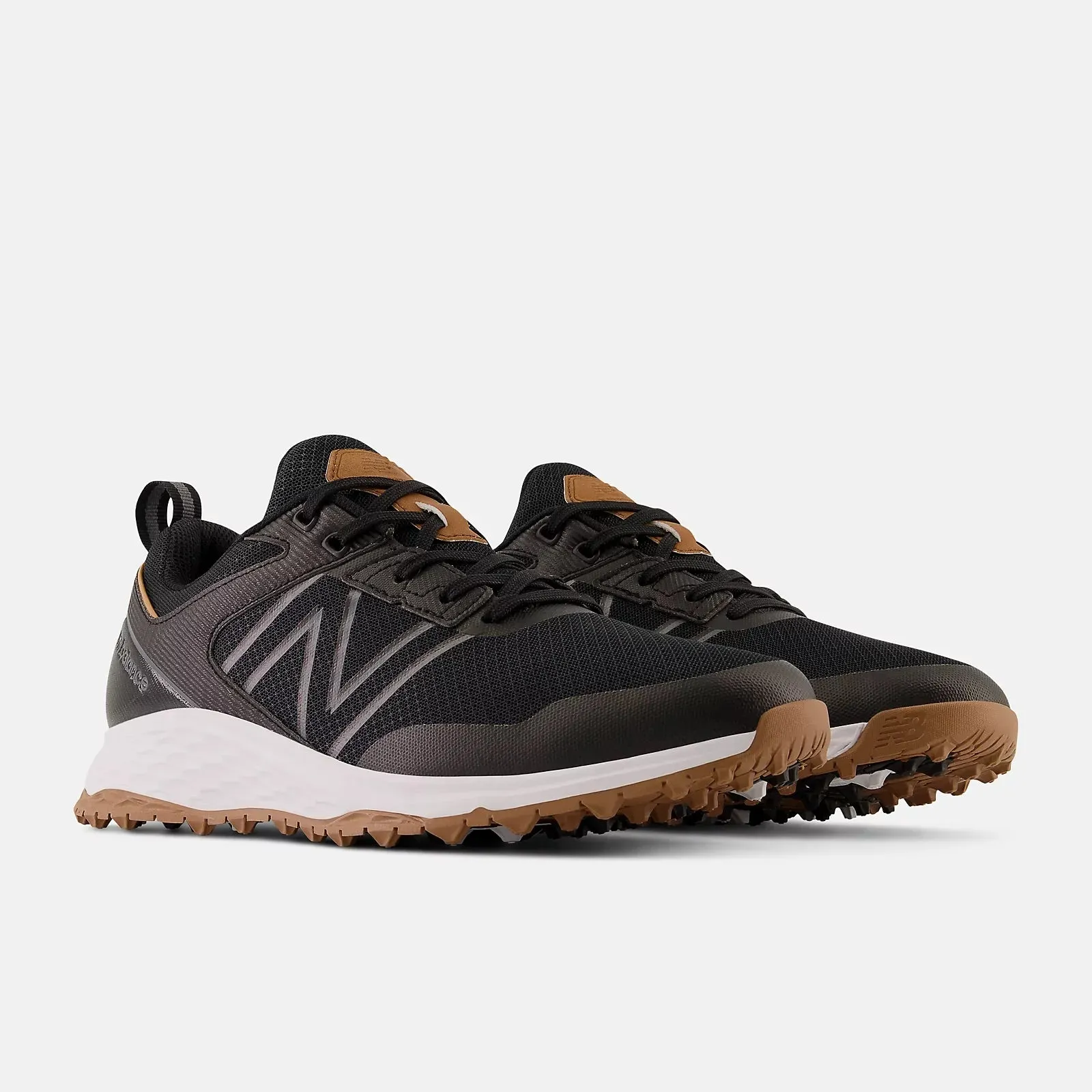 Soft Contact New Balance Mens Fresh Foam Contend Golf Shoe - BLACK GUM