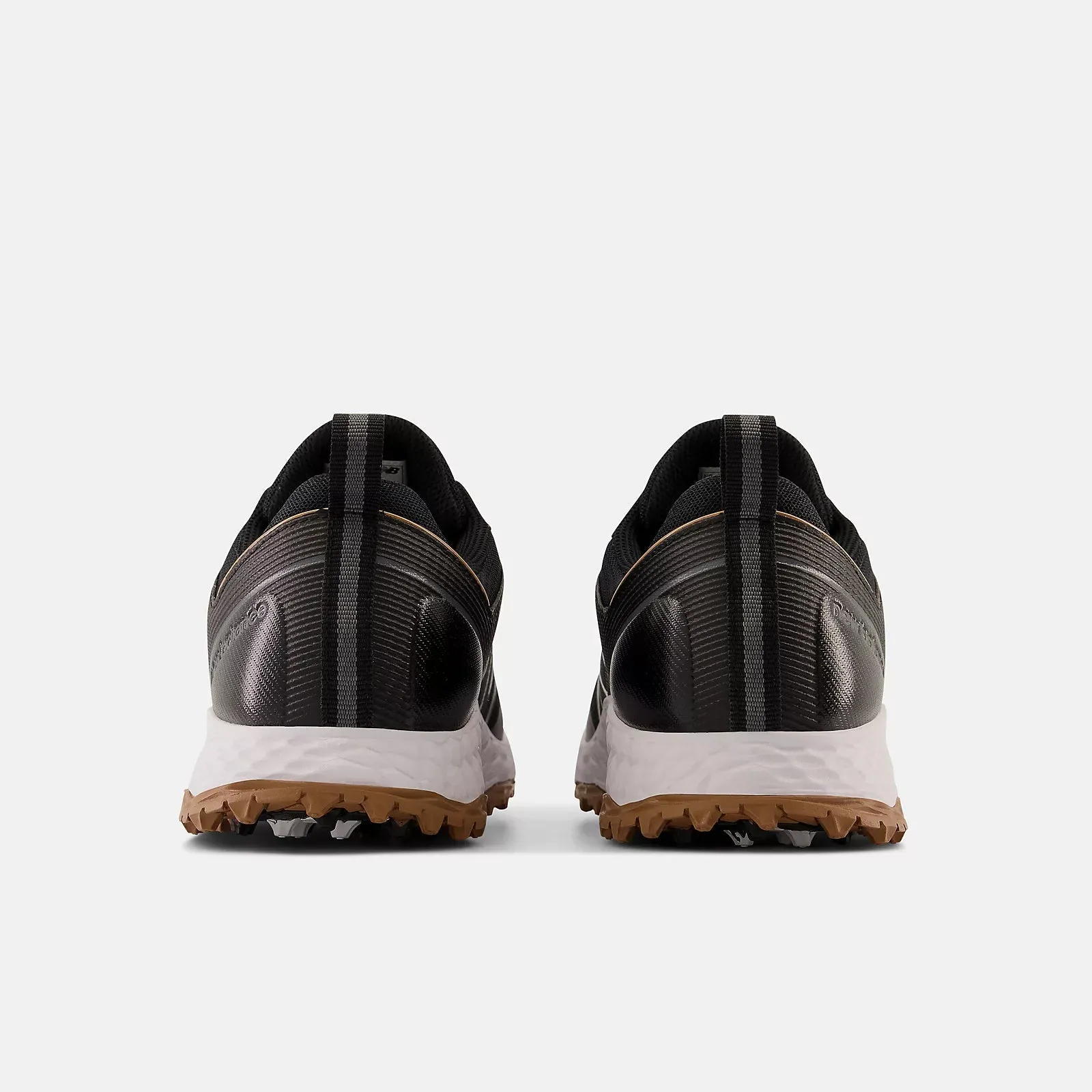 New Balance Mens Fresh Foam Contend Golf Shoe - BLACK GUM Stable Traction