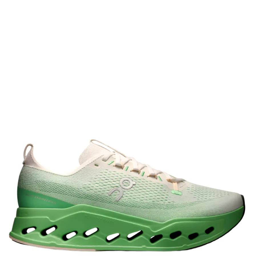 Soft Lining Shoes Running Comfort On Men's Cloudsurfer Max Running Shoes in Ivory/Honeydew AW25