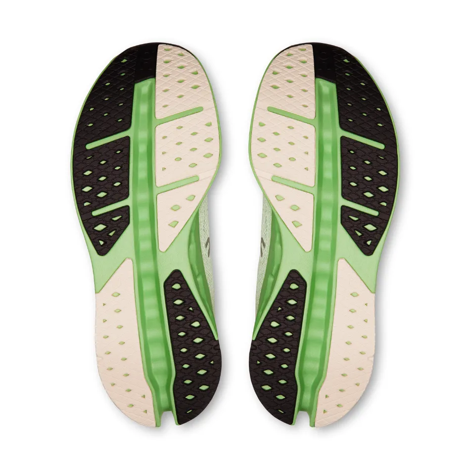 On Men's Cloudsurfer Max Running Shoes in Ivory/Honeydew AW25 weekend convenience
