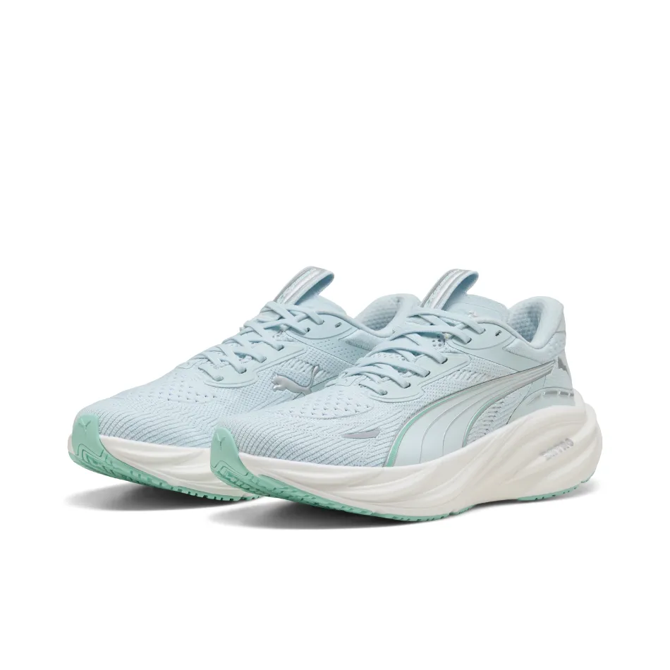 Comfort Fit Design PUMA Women's Magnify NITRO 3 Running Shoes in Sea Glass/Mint Melt AW25