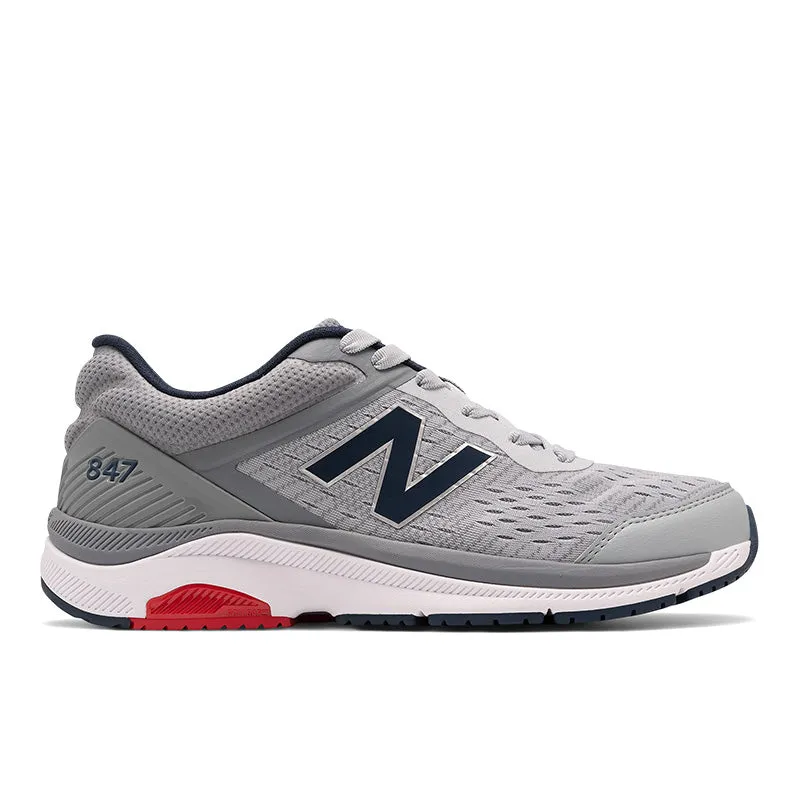 curved sole 847v4 - Silver Mink with Gunmetal - Men's