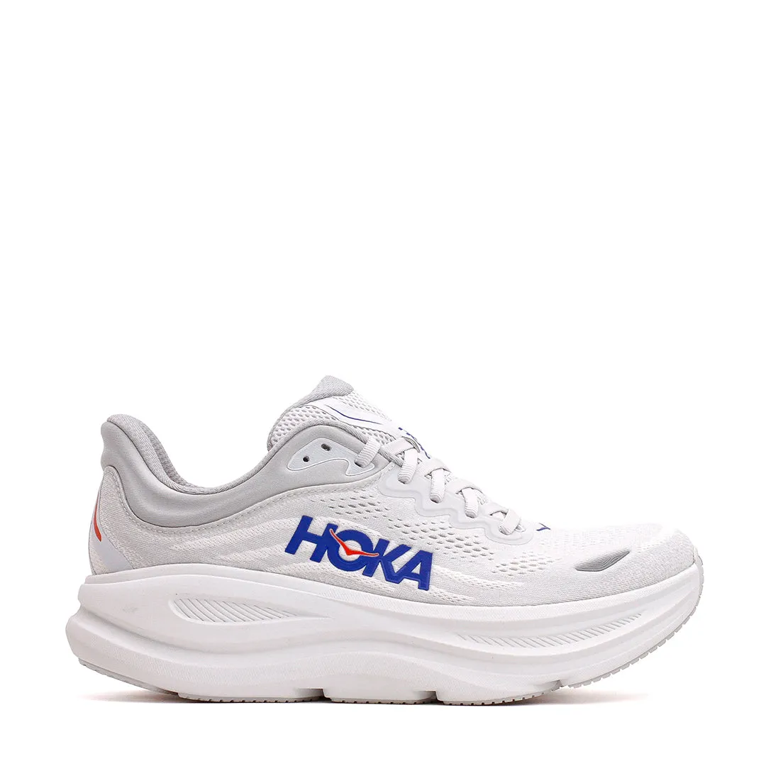 Hoka One One Men Bondi 9 Cosmic Grey Ultramarine 1162011-CYLT Global Cool Adjustable Straps