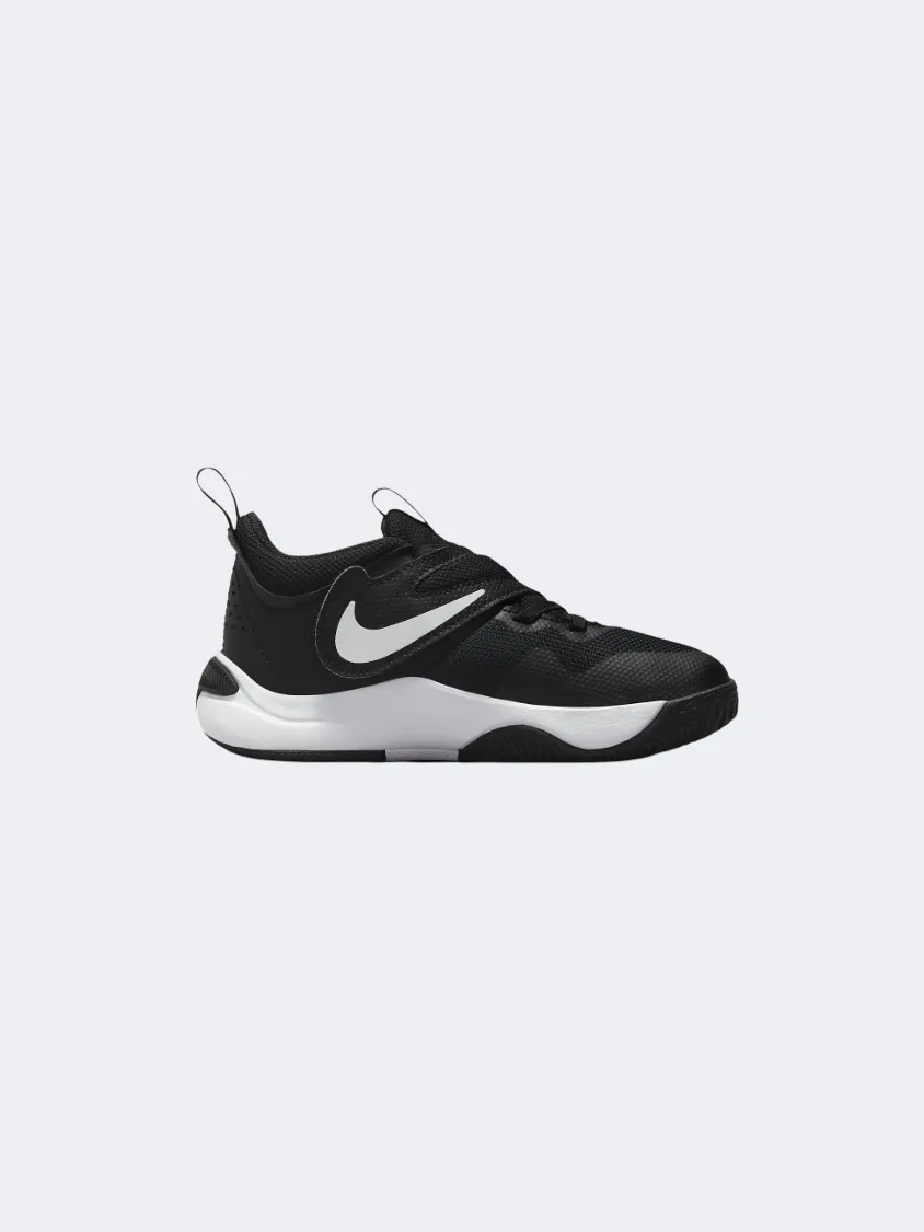 Nike Team Hustle D11 Ps-Boys Basketball Shoes Black/White Dynamic Midsole Elite Player Choice