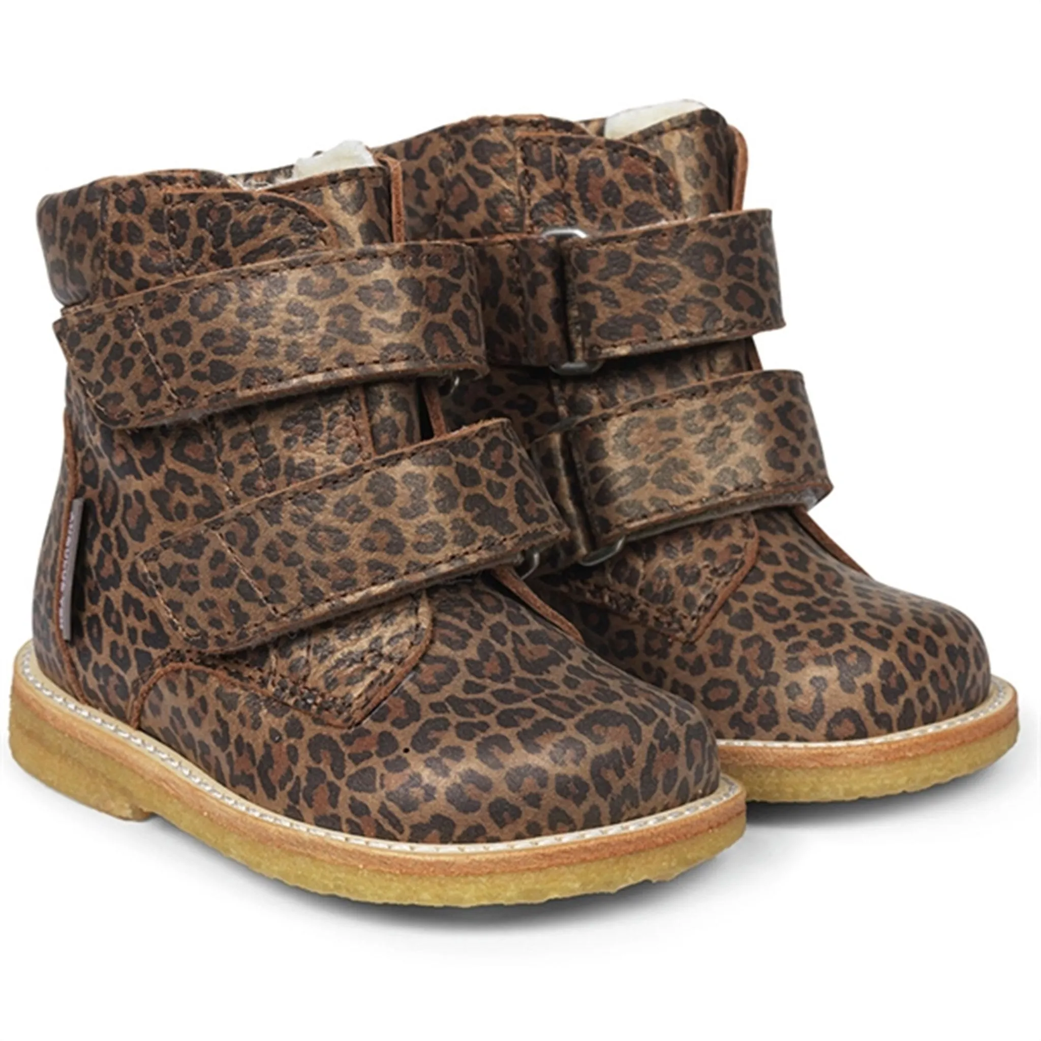 Outdoor Adventure Arctic Hiking Boots Angulus Beginner Tex-Boots w Velcro Brown Leo