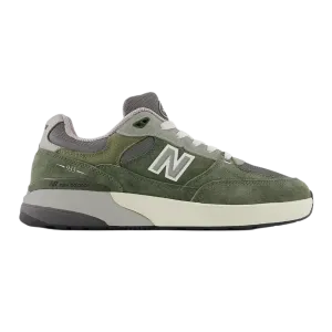 New Balance Numeric Reynolds 933 Wide Shoes - Olive/Grey Padded collar Action Ride