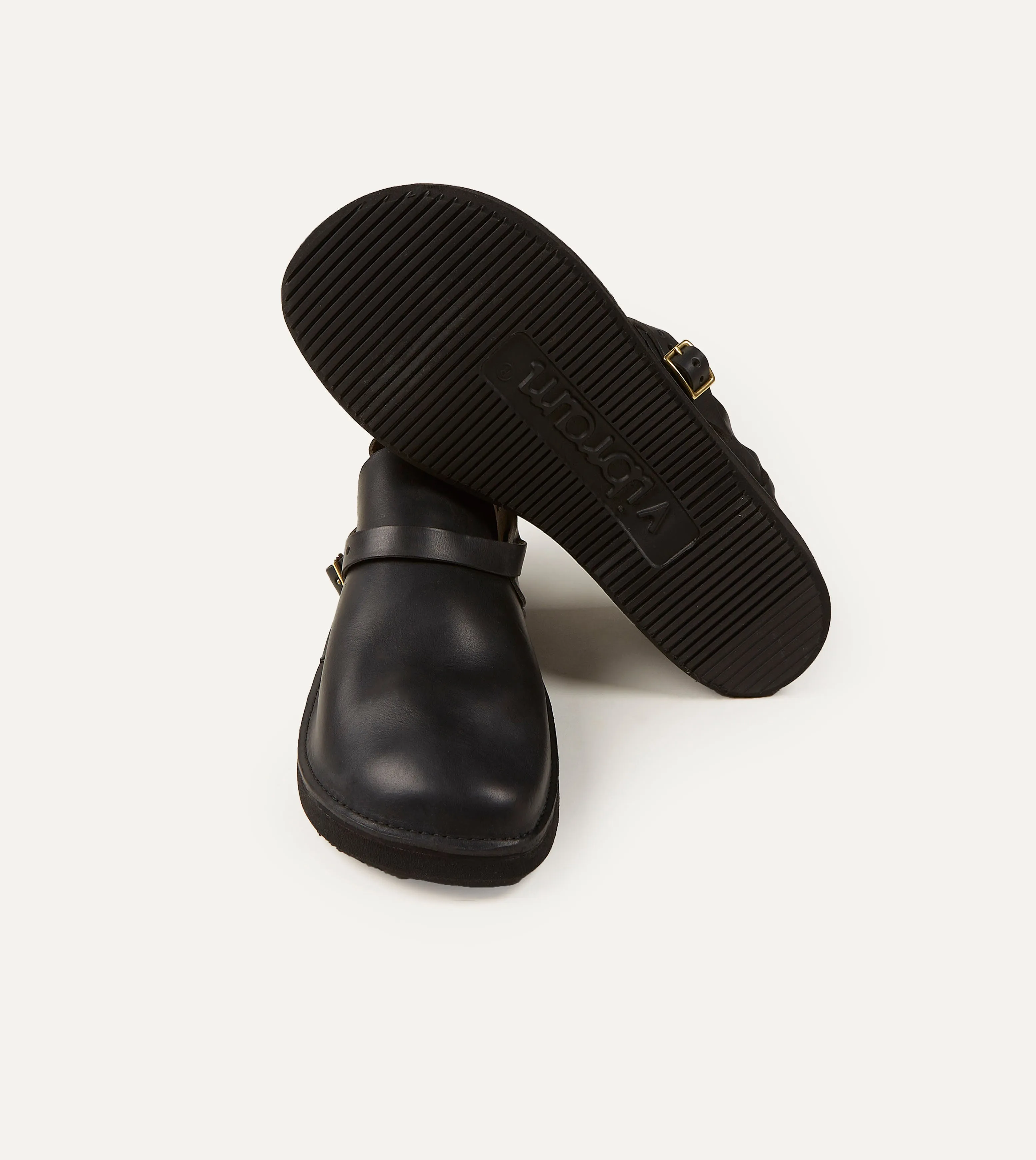 Icon Walk Sturdy Build Aurora for Drake's Middle English Black Full Grain Leather Shoe