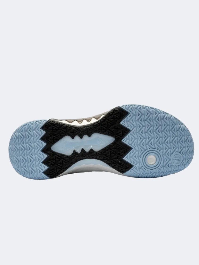Anta Shock Wave 5 Men Basketball Shoes Beige/Blue/Black Carbon Fiber Plates Anti Slip Heel Cup