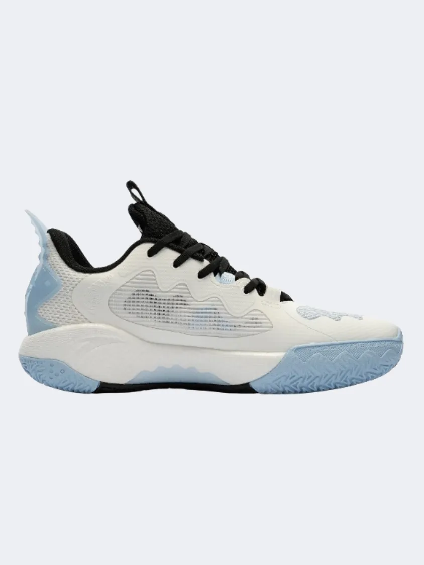 Ventilation Channel System Anta Shock Wave 5 Men Basketball Shoes Beige/Blue/Black
