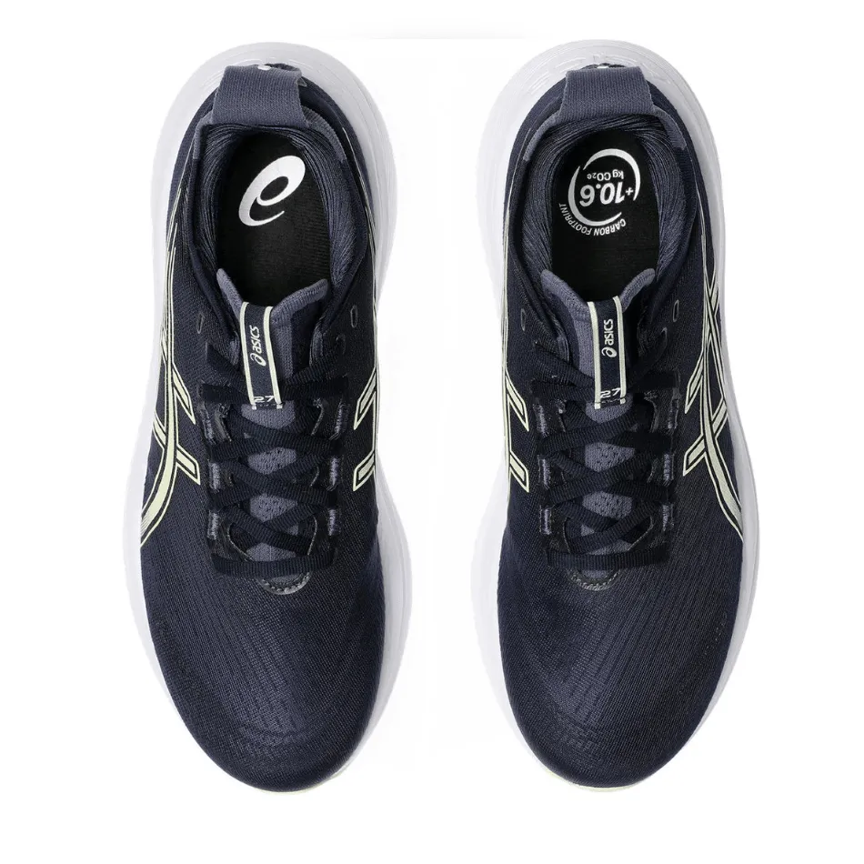 Anti   Odor ASICS Men's GEL-NIMBUS 27 Running Shoes in Midnight/Vanilla AW25