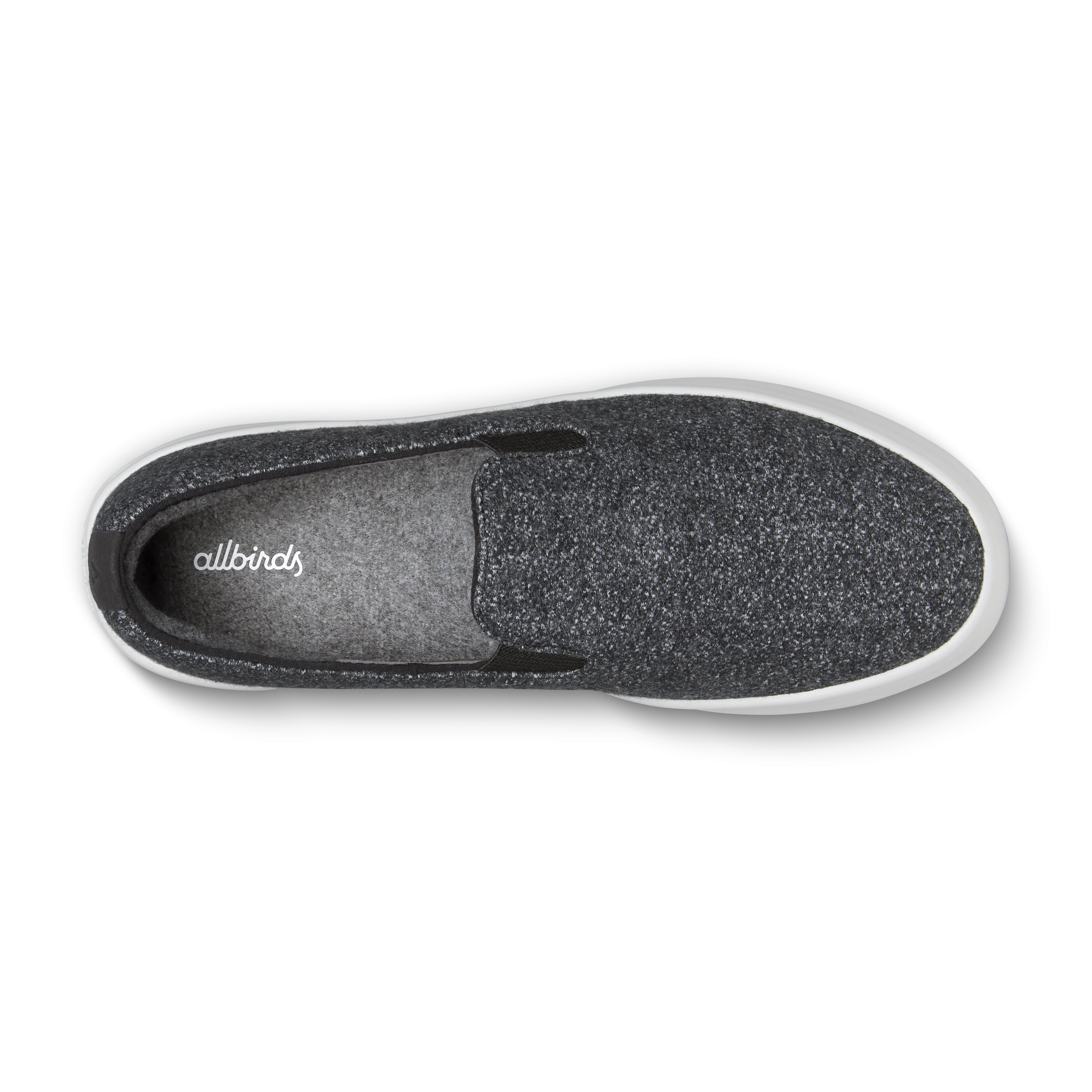 Women's Wool Cruiser Slip On - Dark Grey (Light Grey Sole) Waterproof Slip On