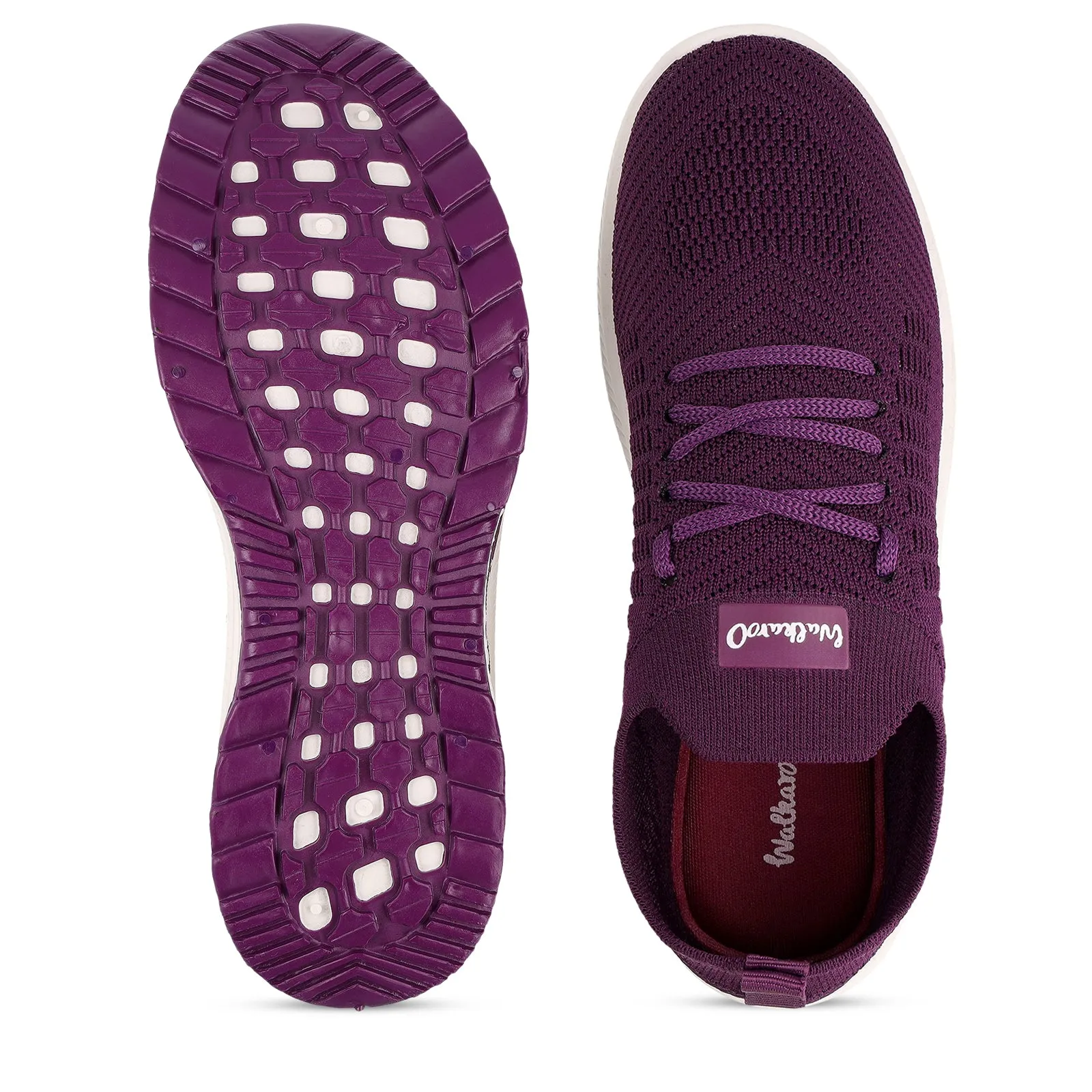 Women's Casual Shoes - WY3382 Purple Quick Walk Wear Minimalist Slip On