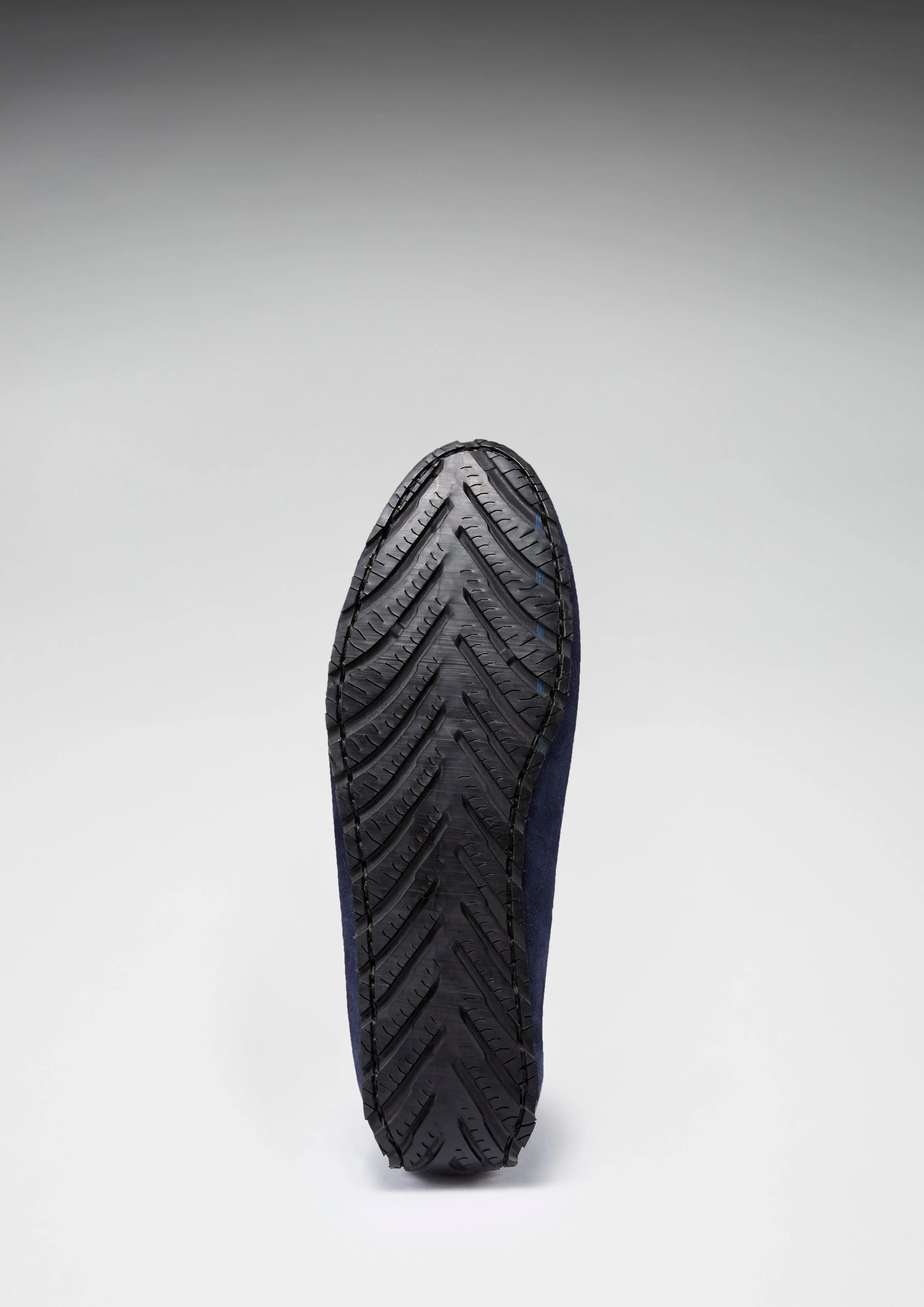 Tyre Sole Penny Driving Loafers, navy blue suede All Occasion