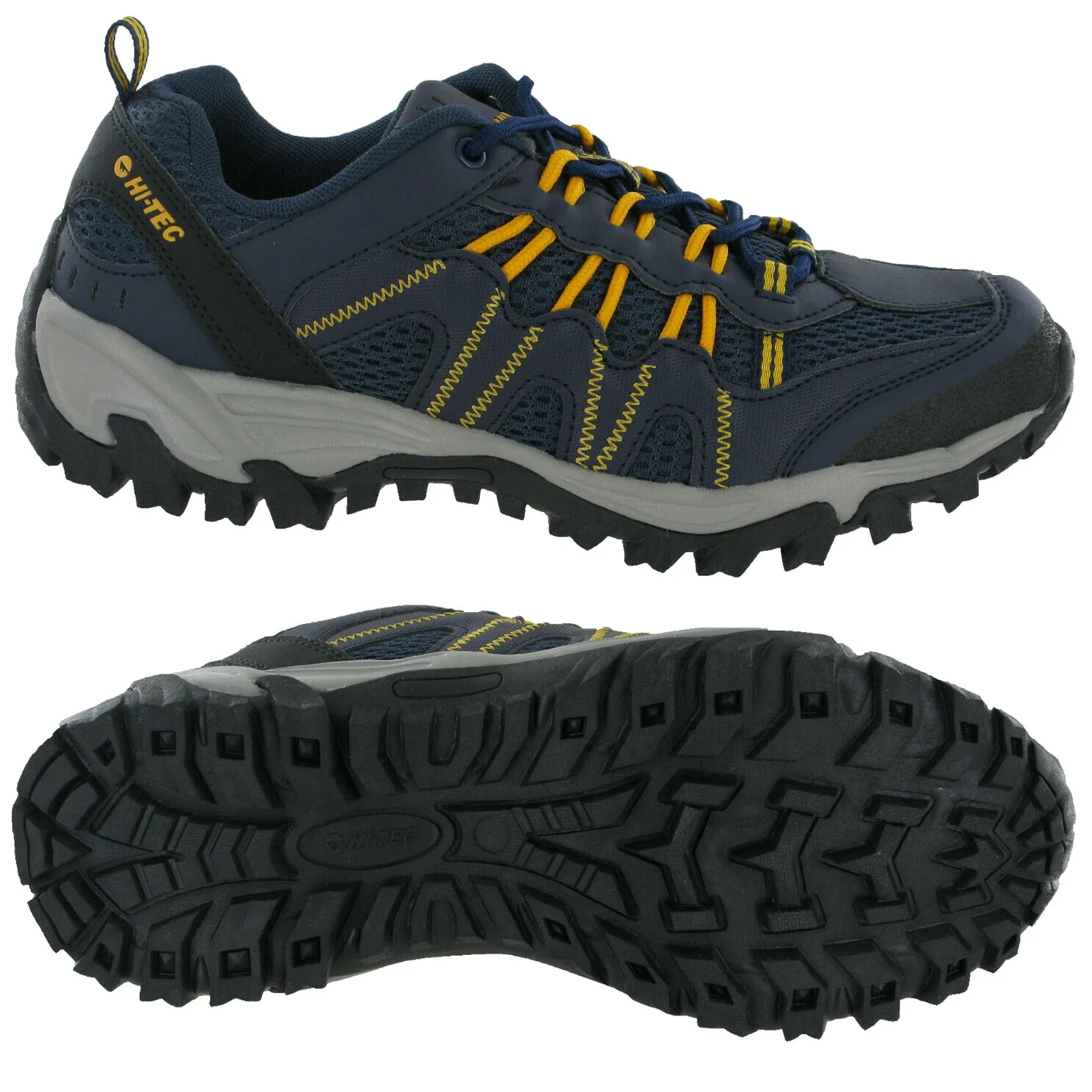 Durable Build Trail Running Quiet Step Hi-Tec Mens Jaguar Walking Shoes