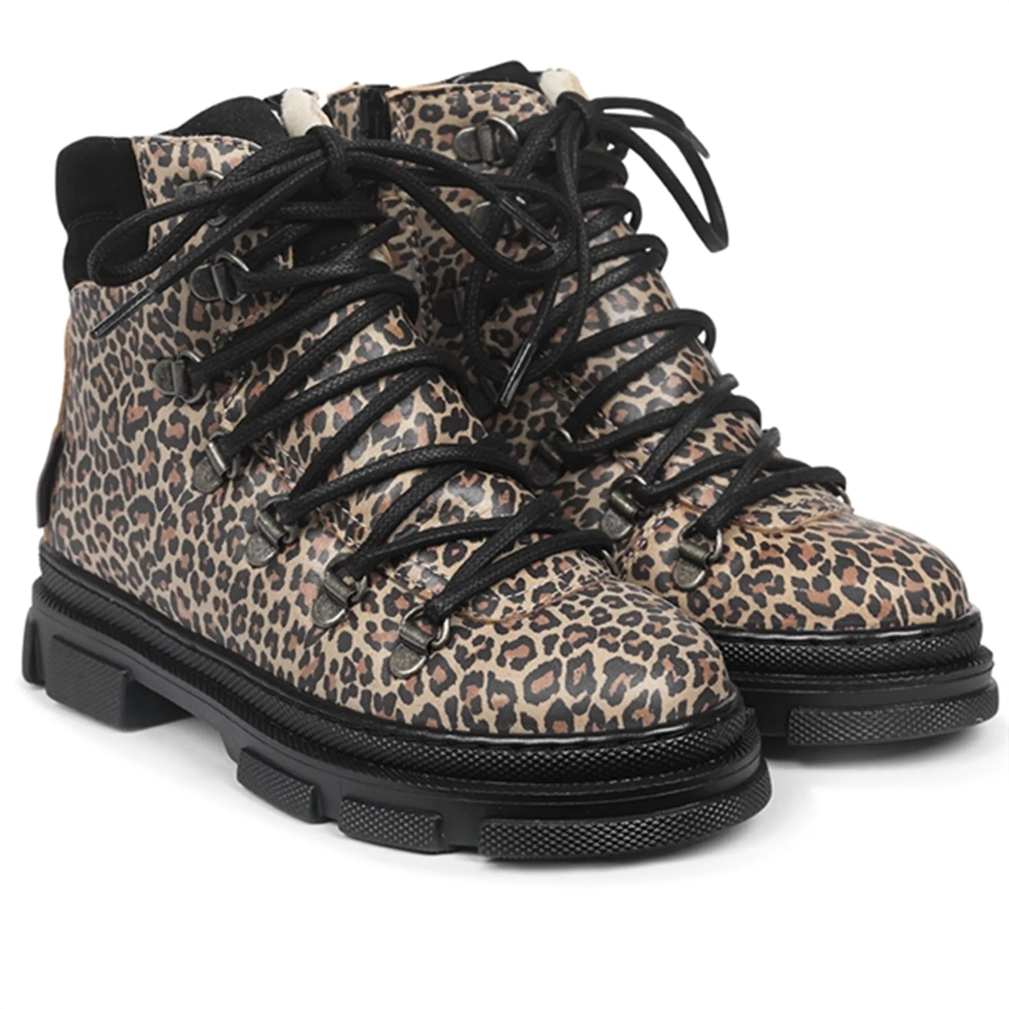 Angulus Tex-Boots w Lace and Zipper Brown Leo/Black Arctic Protection Mountain Ready