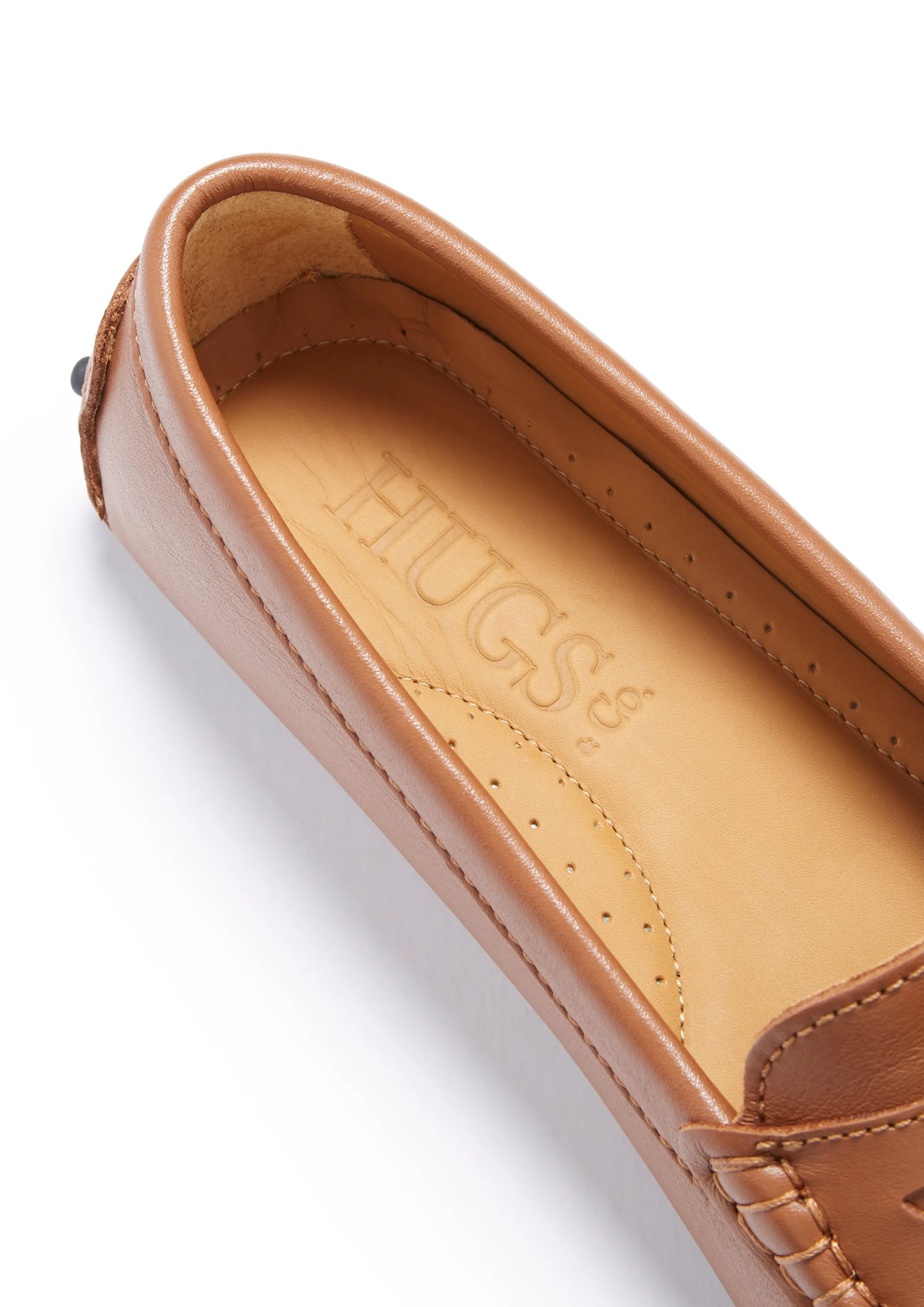 Women's Penny Driving Loafers, tan leather Even Power