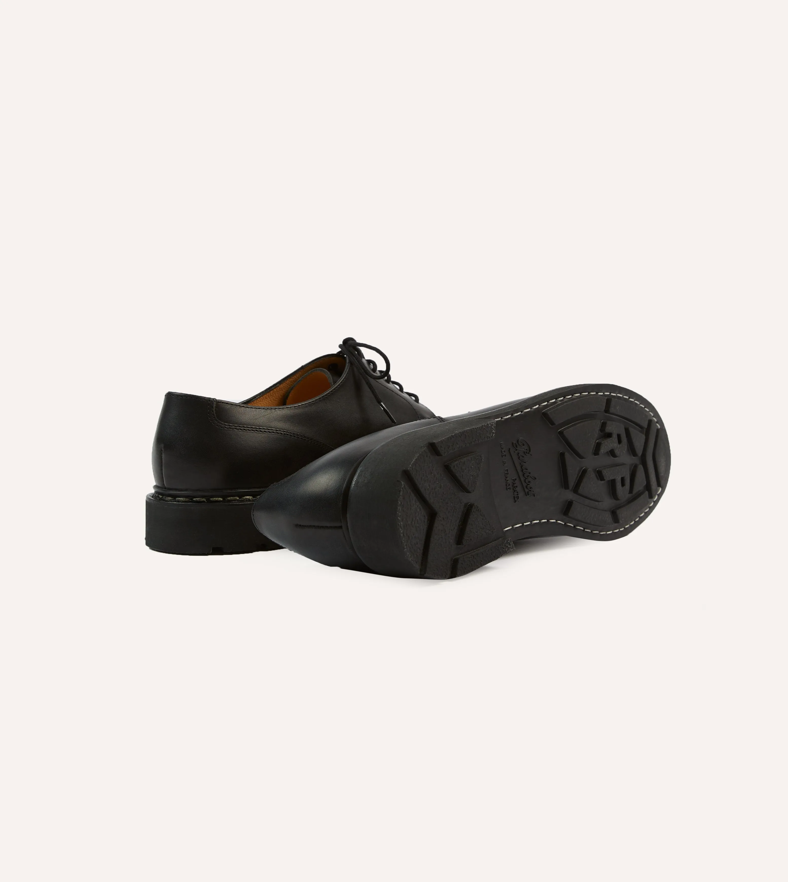 Paraboot Chambord Black Leather Derby Shoe Every Step