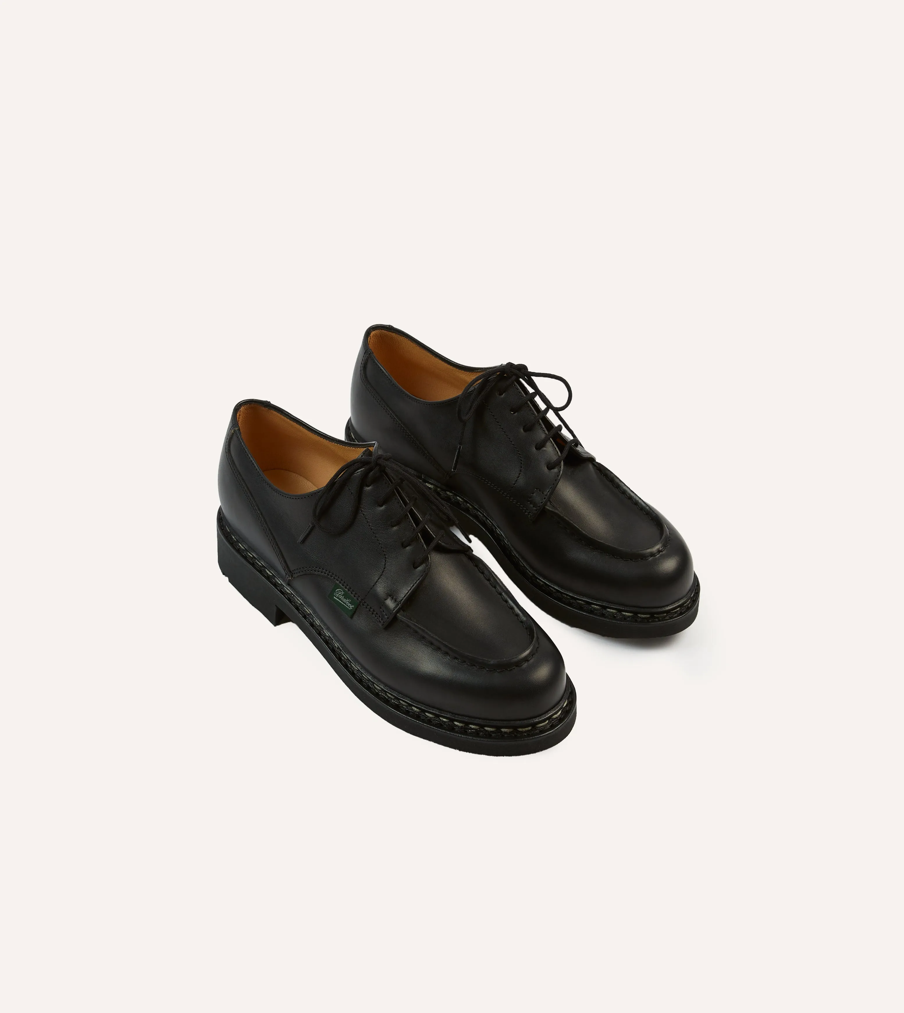 Energy Core Paraboot Chambord Black Leather Derby Shoe