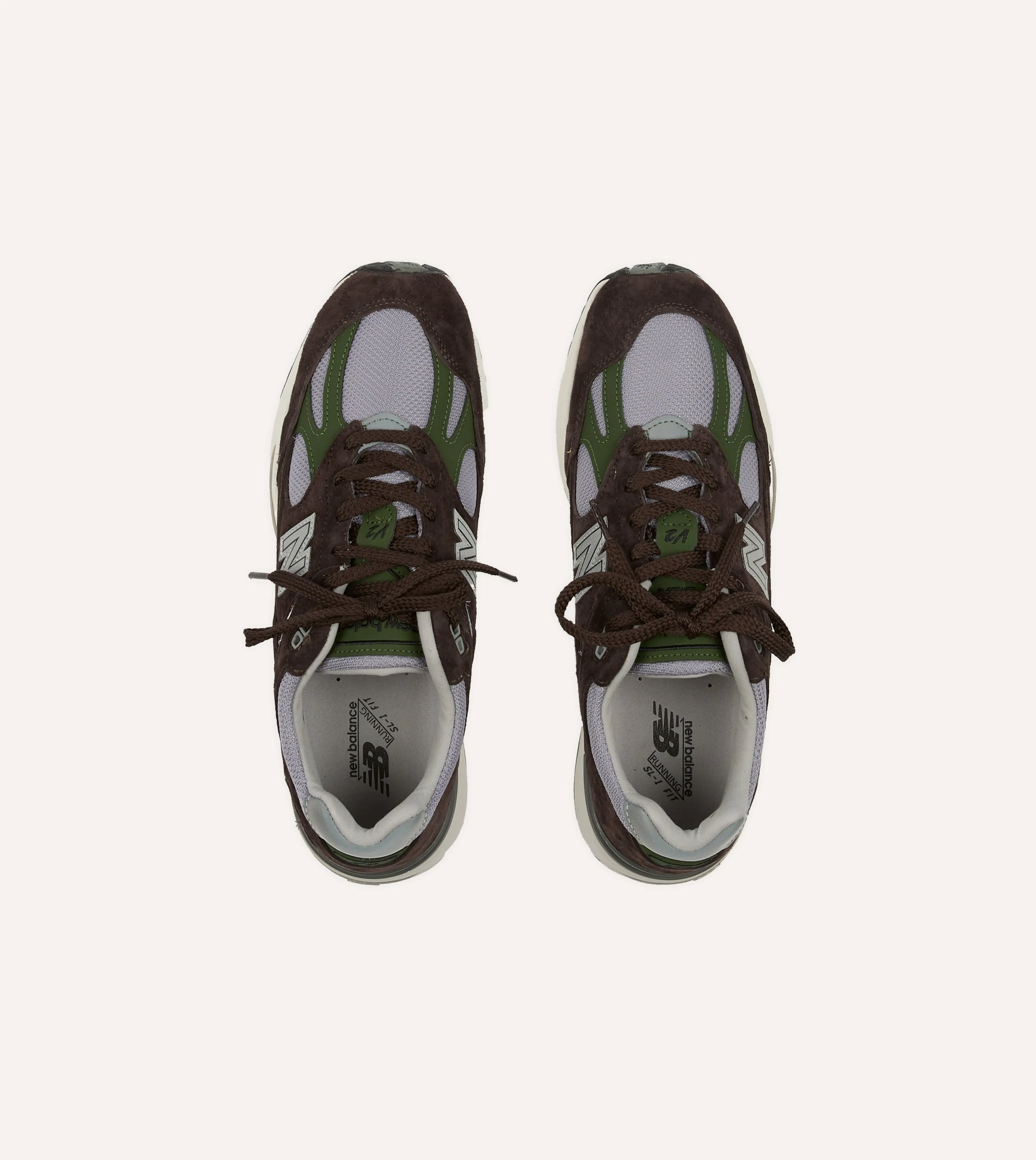 Tropic Mode Show Stage New Balance Brown 'Essentially Offbeat' Made in UK 991v2 Trainers