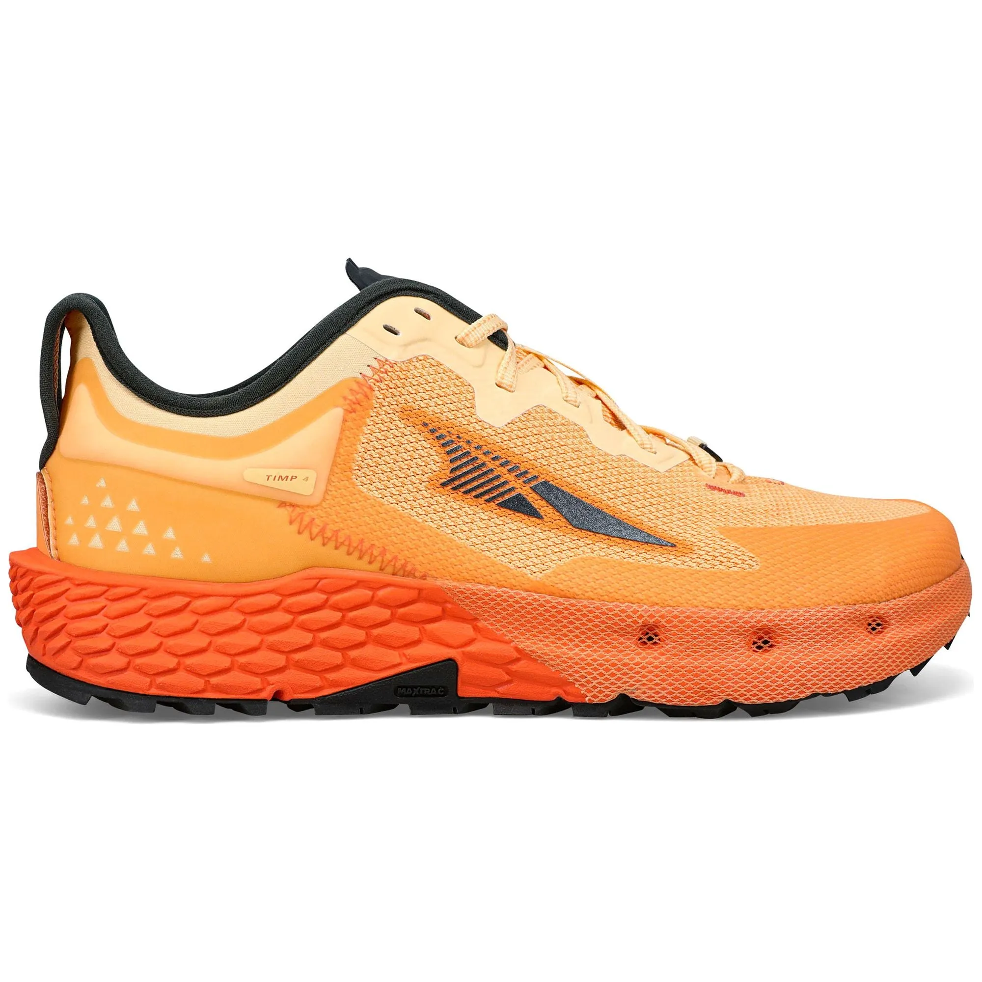 Neutral Base slow walk Altra Timp 4 Mens Trail Running Shoes - Orange