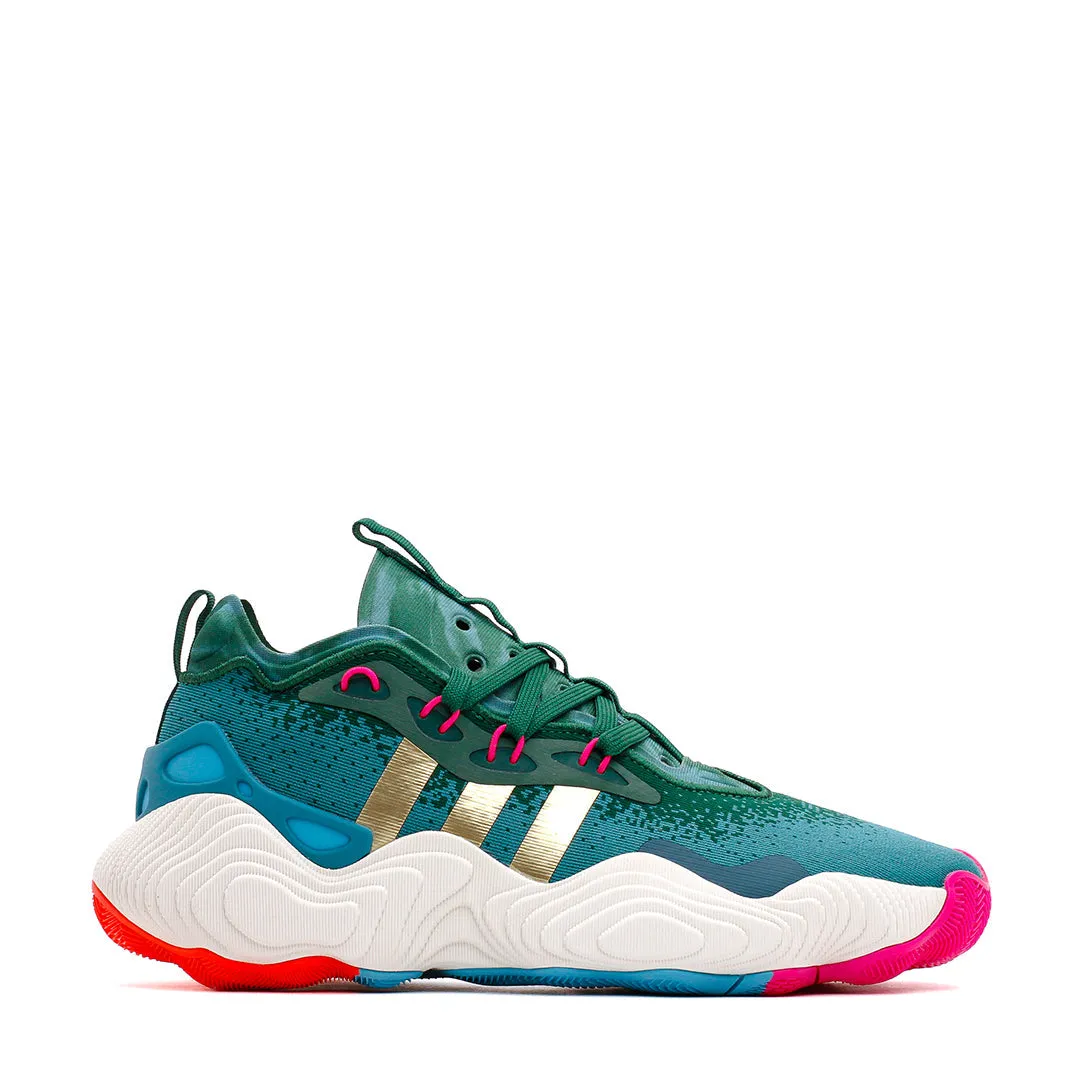 Adidas Basketball Men Trae Young 3 Green IE9301 FootbedCushion ReinforcedHeel