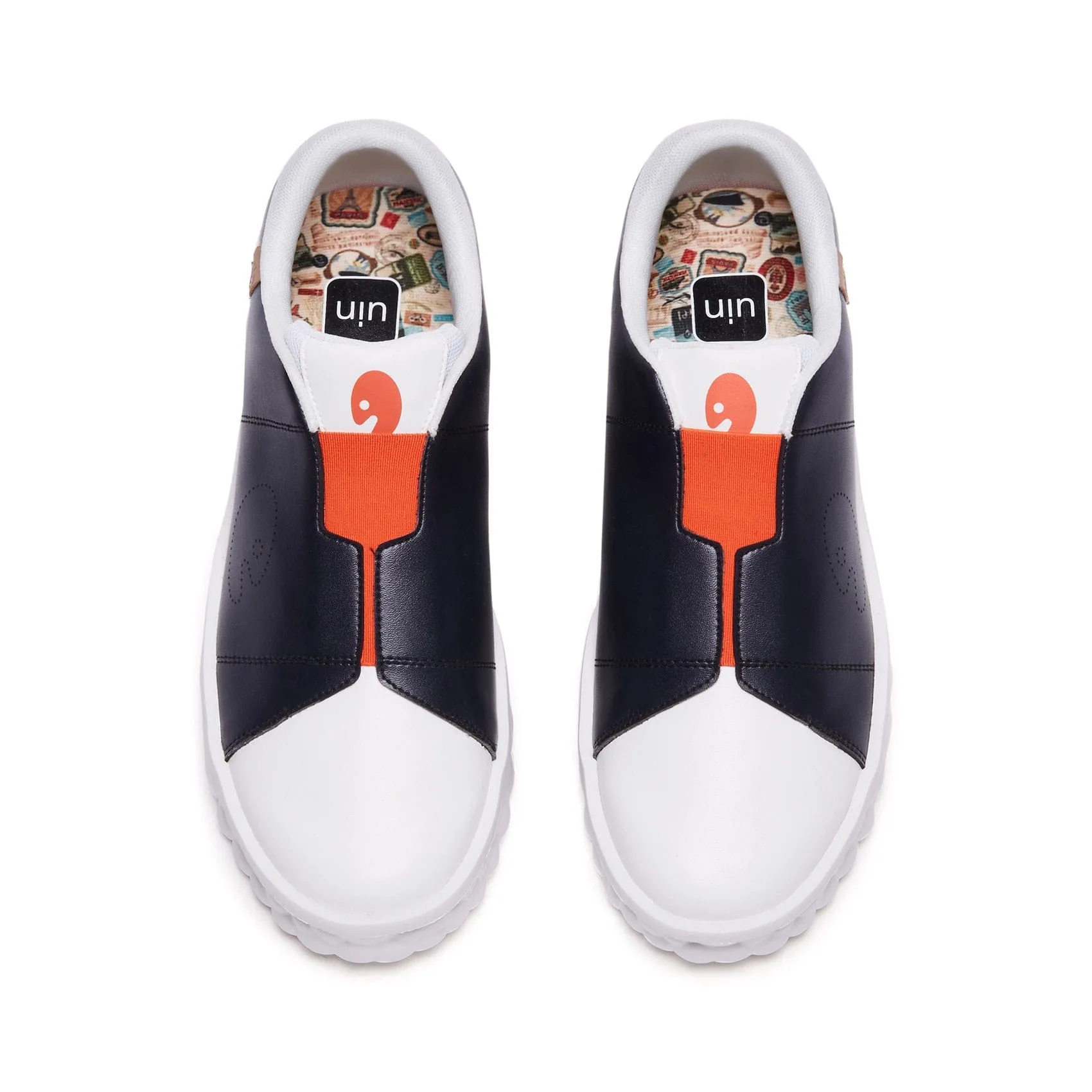 Black & White Las Ramblas I Men Double Stitch