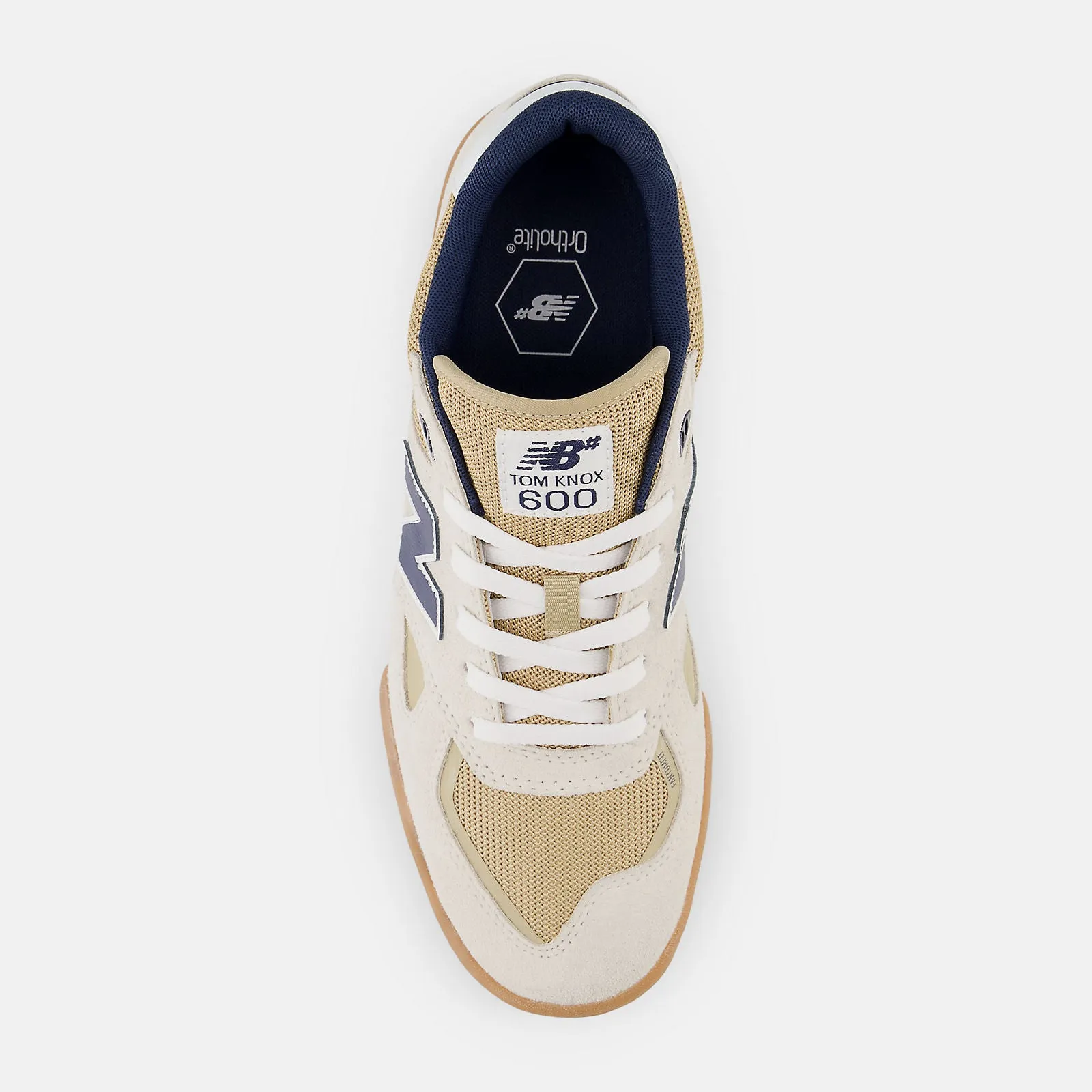 All Rounder Fit New Balance Numeric Tom Knox 600 Skateboard Shoes - Sea Salt / NB Navy
