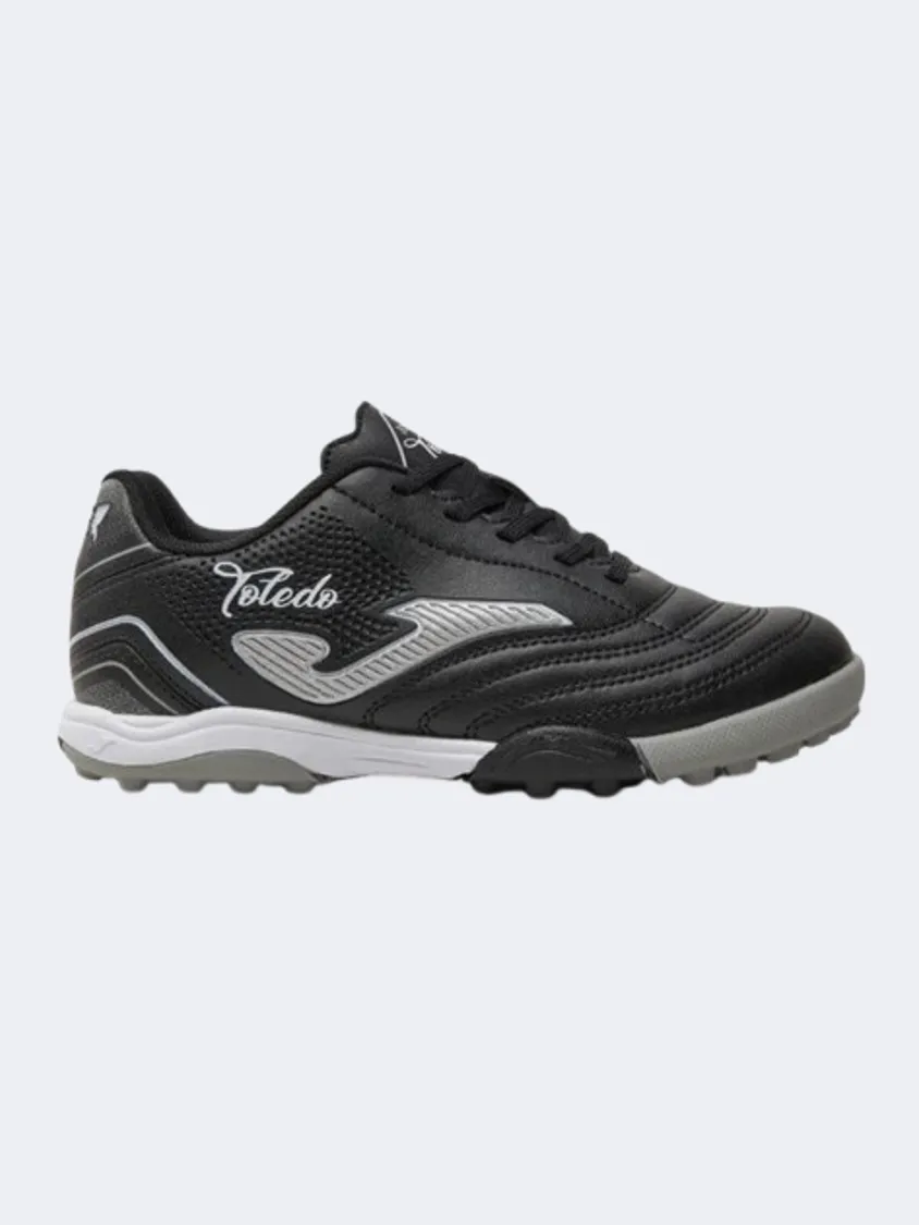 Joma Toledo 2401 Kids Turf Shoes Black/White Skill Boost Quick Grip