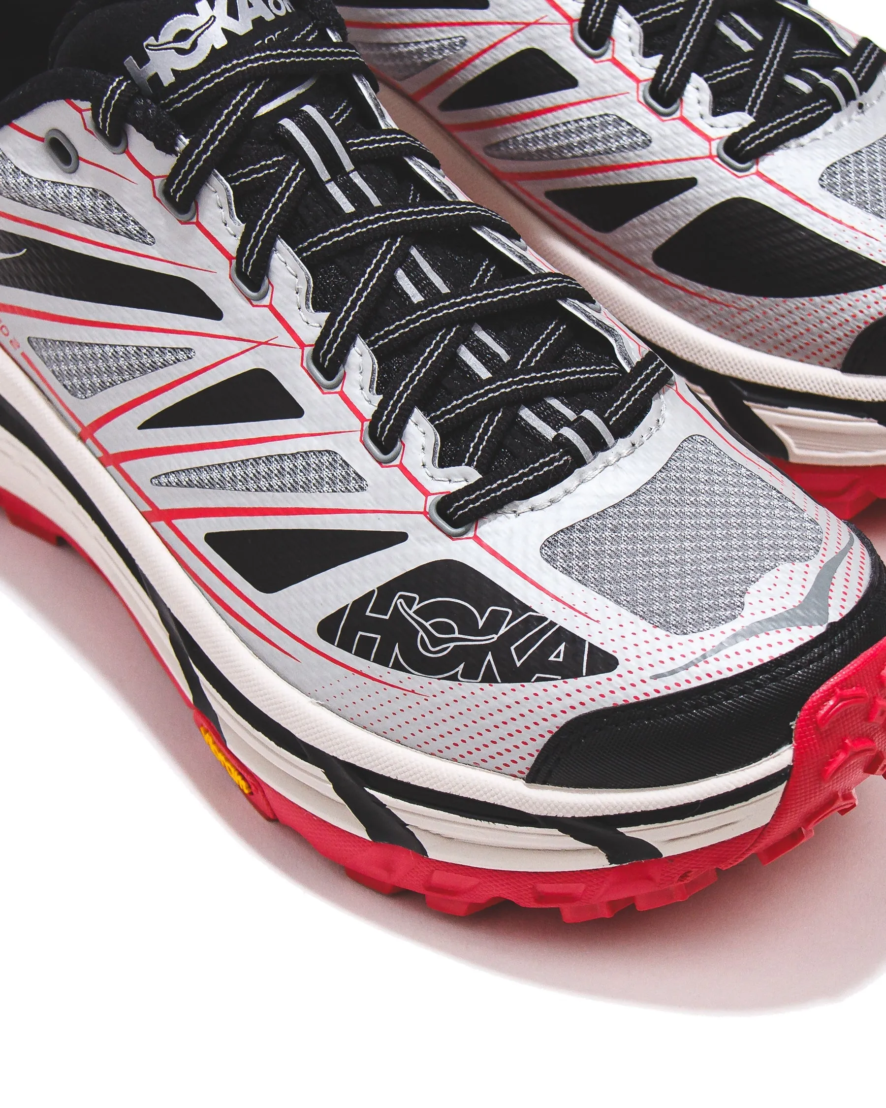 Hoka One One Unisex Mafate Speed 2 Galactic Grey Ruby Red 1126851-GTCG Zip Fast Gym Quick