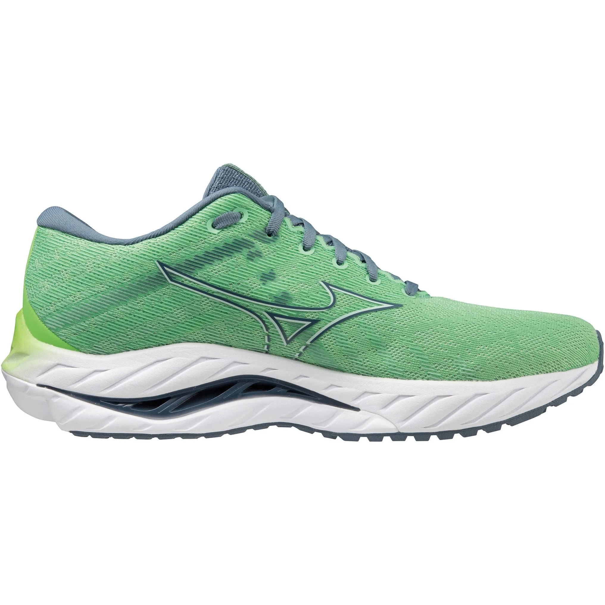 Party Glow Mizuno Wave Inspire 19 Mens Running Shoes - Green