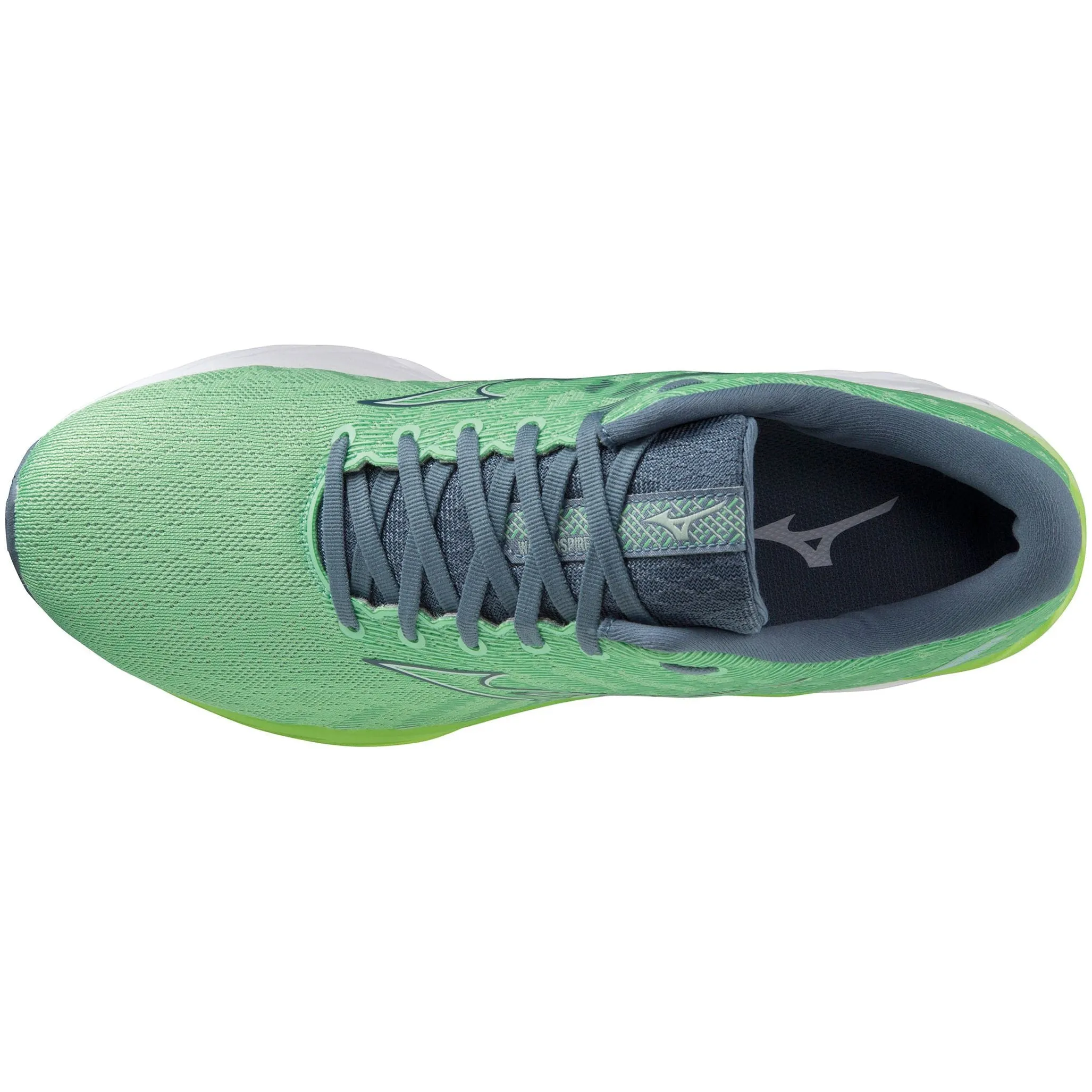 forest walk Field Walk Mizuno Wave Inspire 19 Mens Running Shoes - Green