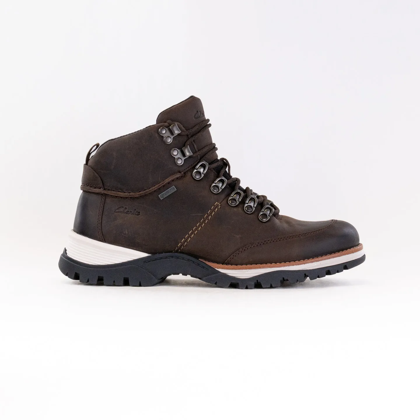 Fast Drying Footwear Clarks TopTon Pine Goretex Waterproof (Men's) - Brown Leather