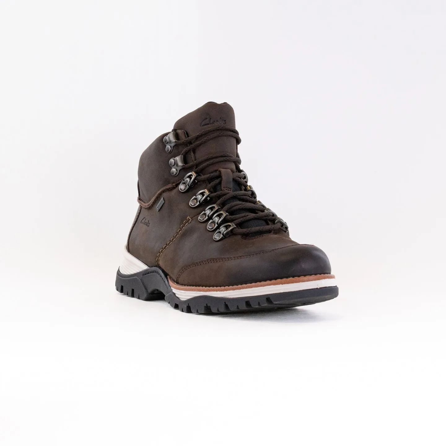 Secure Comfort Clarks TopTon Pine Goretex Waterproof (Men's) - Brown Leather