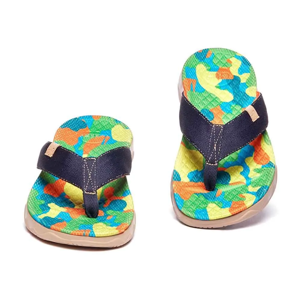 Foot Support Greenery Women Majorca Flip Flops