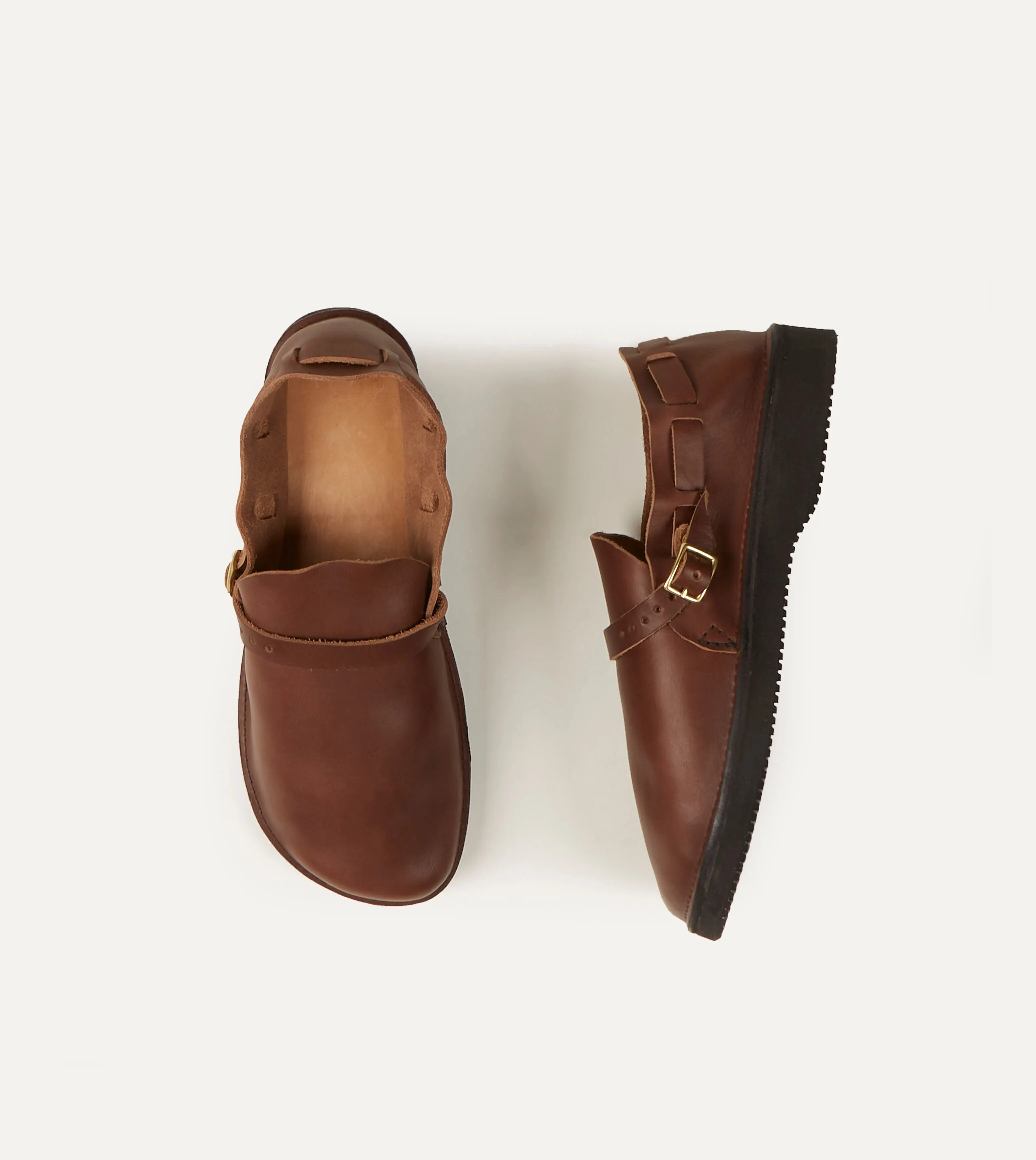 Aurora for Drake's Middle English Brown Full Grain Leather Shoe Planet Mood