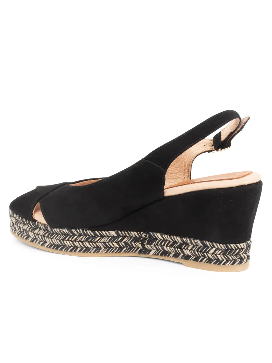 Palma Peep-Toe Criss-Cross Slingback Espadrille Trail Trek