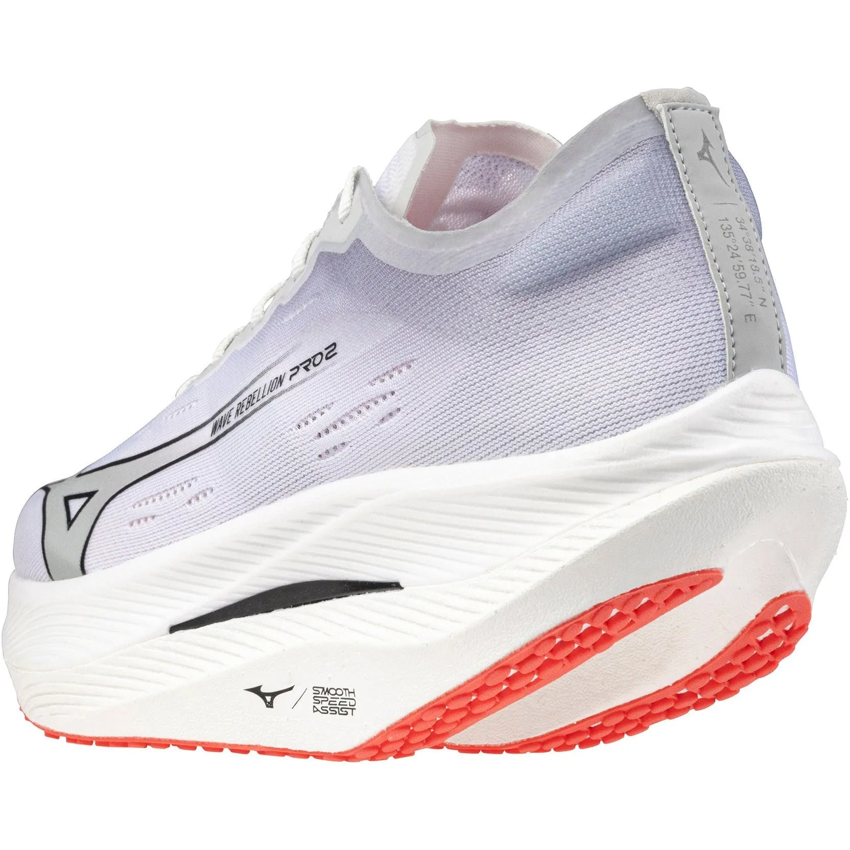 Mizuno Wave Rebellion Pro 2 Mens Running Shoes - White City Edge Durable Fabric