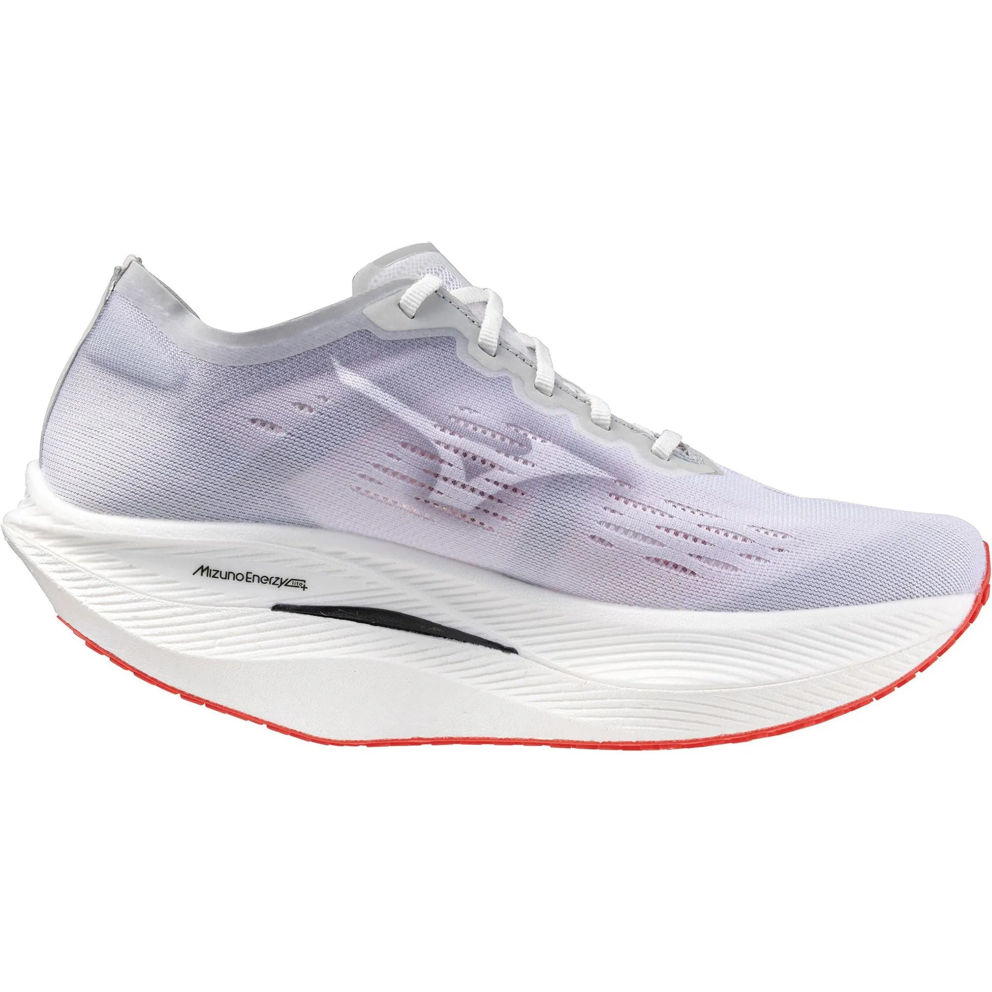 Wide toe box Mizuno Wave Rebellion Pro 2 Mens Running Shoes - White